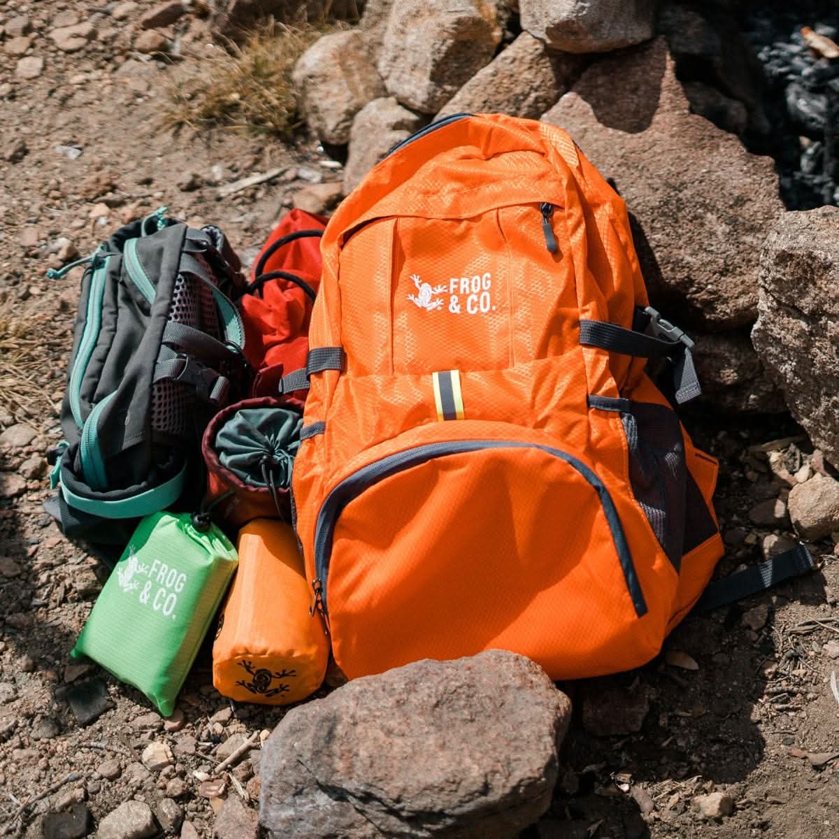 Survival Frog SURVIVAL KIT Pocket Backpack Pocket Backpack - Lightweight Foldable Waterproof Daypack
