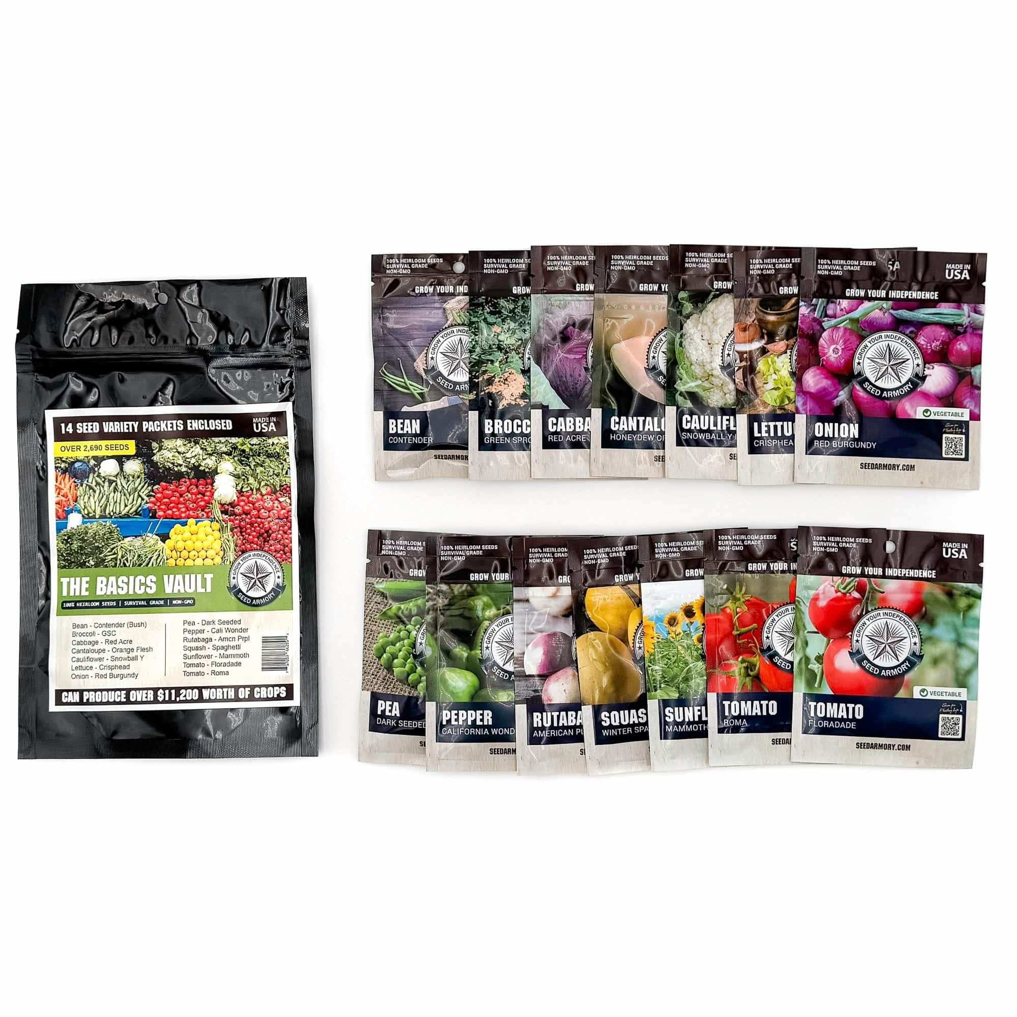 Seed Armory Survival Vaults Basics Seed Vault - 14 Varieties Basics Seed Vault - 14 Varieties | Seed Armory