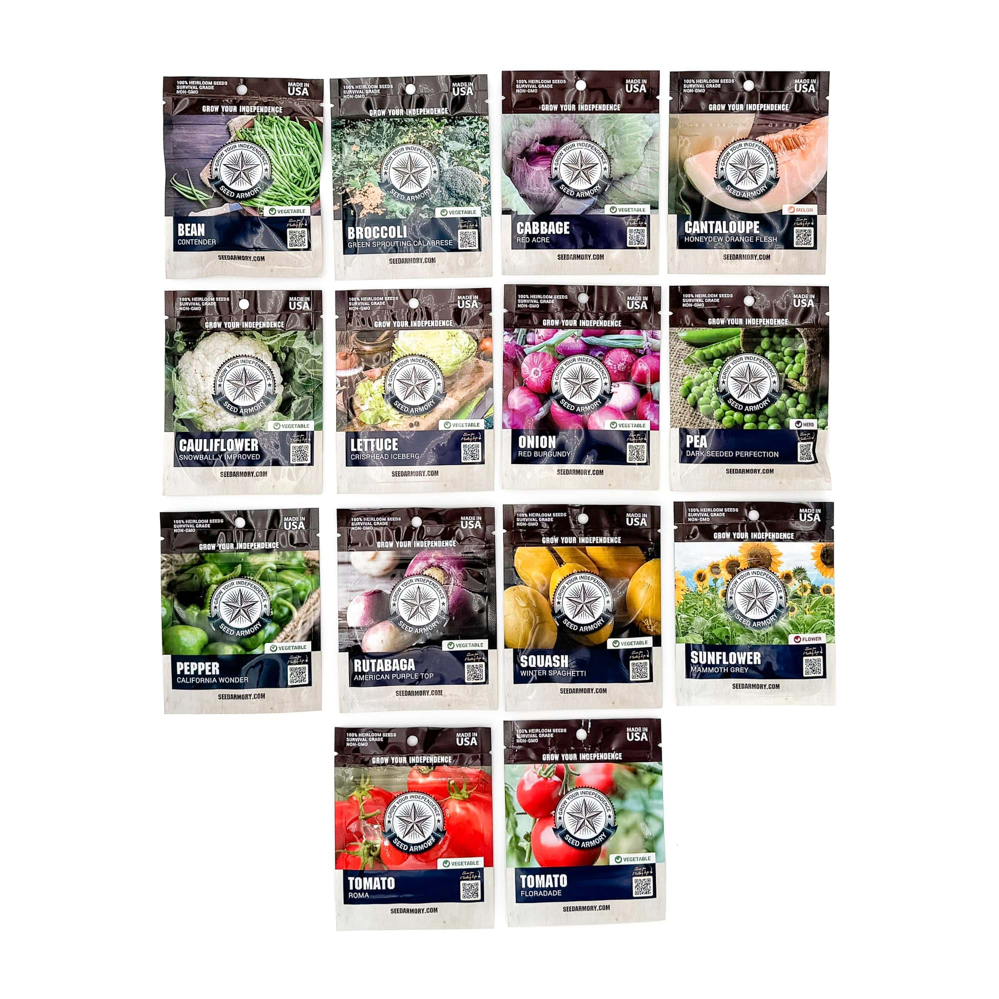 Seed Armory Survival Vaults Basics Seed Vault - 14 Varieties Basics Seed Vault - 14 Varieties | Seed Armory
