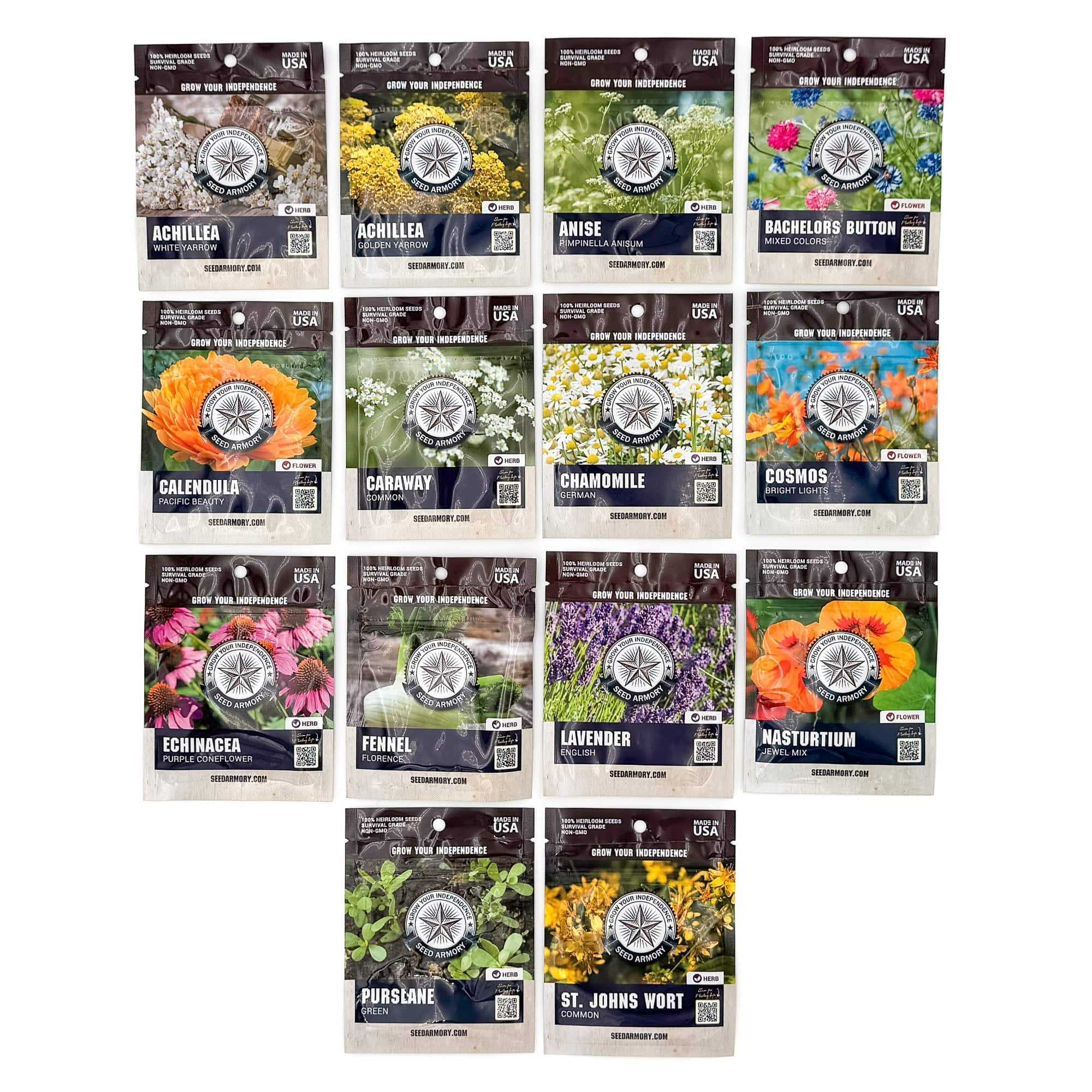 Seed Armory Herb Seeds Medicinal Survival Seed Vault - 14 Varieties Medicinal Survival Seed Vault - 14 Varieties | Seed Armory