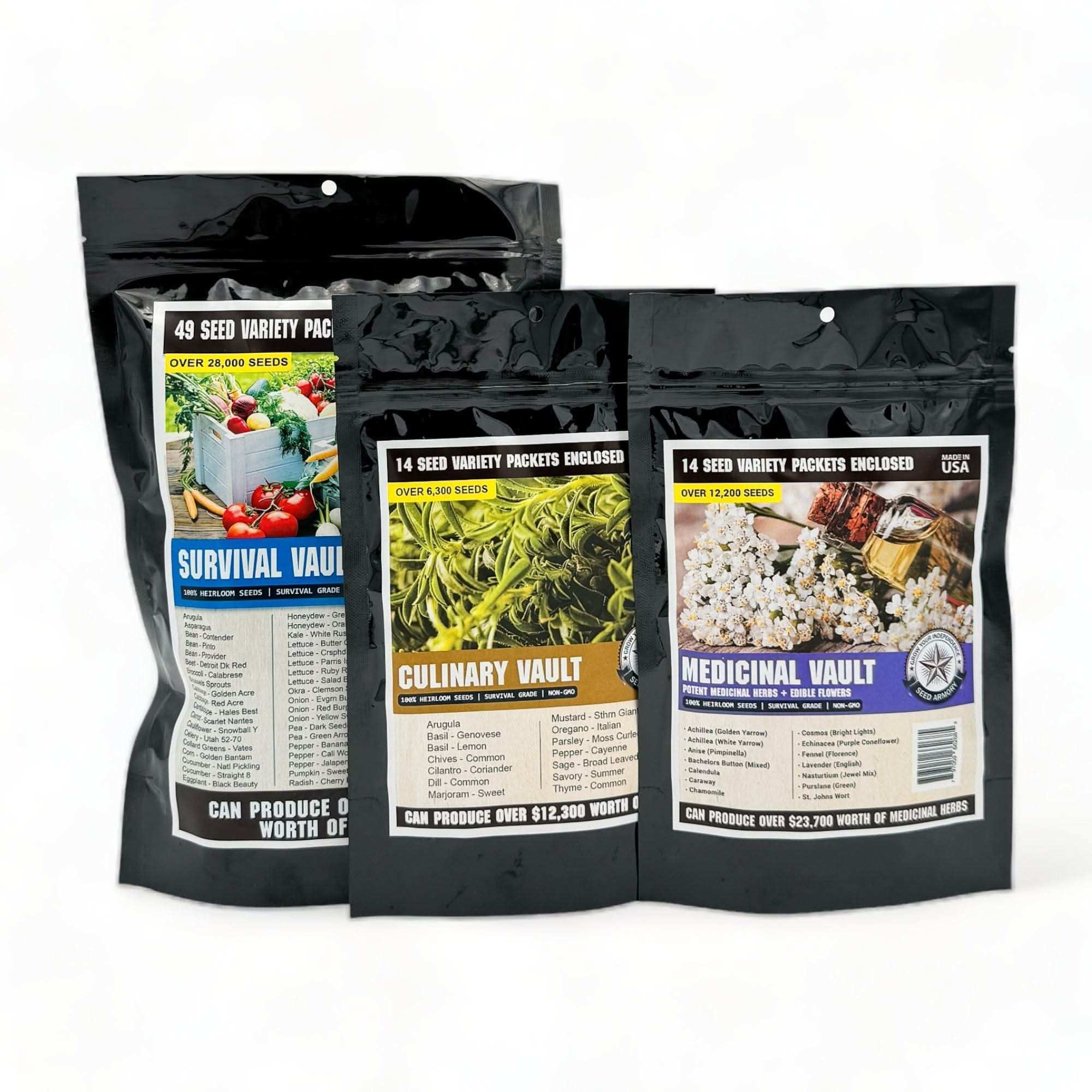 Seed Armory Survival Vaults Survival Seed Vault Super Kit - 77 Varieties Survival Seed Vault Super Kit - 77 Varieties | Seed Armory