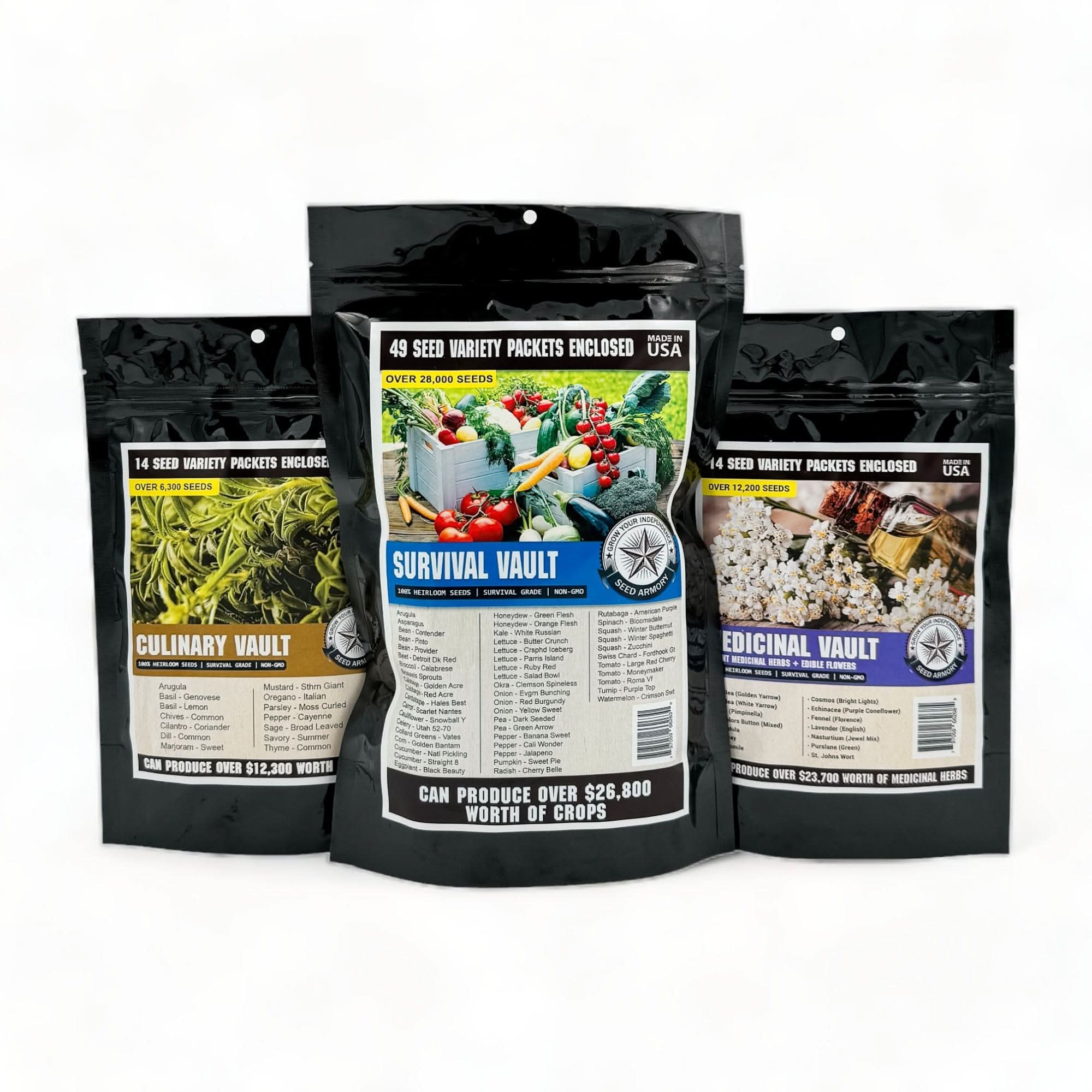 Seed Armory Survival Vaults Survival Seed Vault Super Kit - 77 Varieties Survival Seed Vault Super Kit - 77 Varieties | Seed Armory