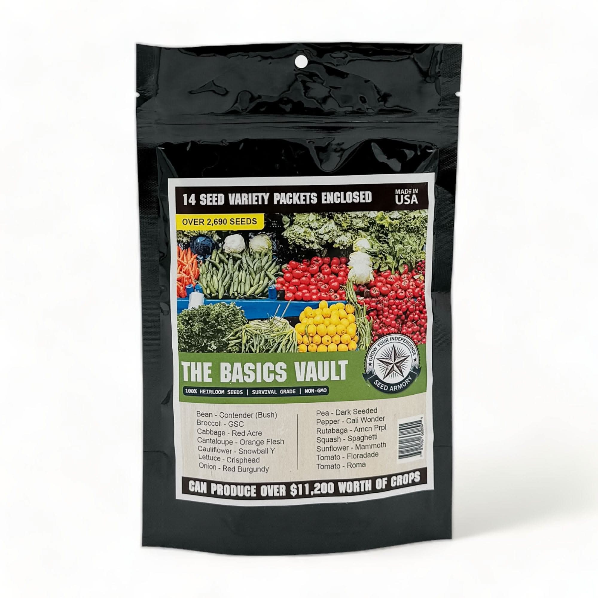 Seed Armory Survival Vaults Basics Seed Vault - 14 Varieties Basics Seed Vault - 14 Varieties | Seed Armory