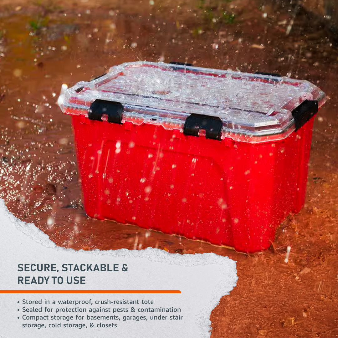 Emerge Survival Shelter In Place Kit with emergency supplies for 1-4 people