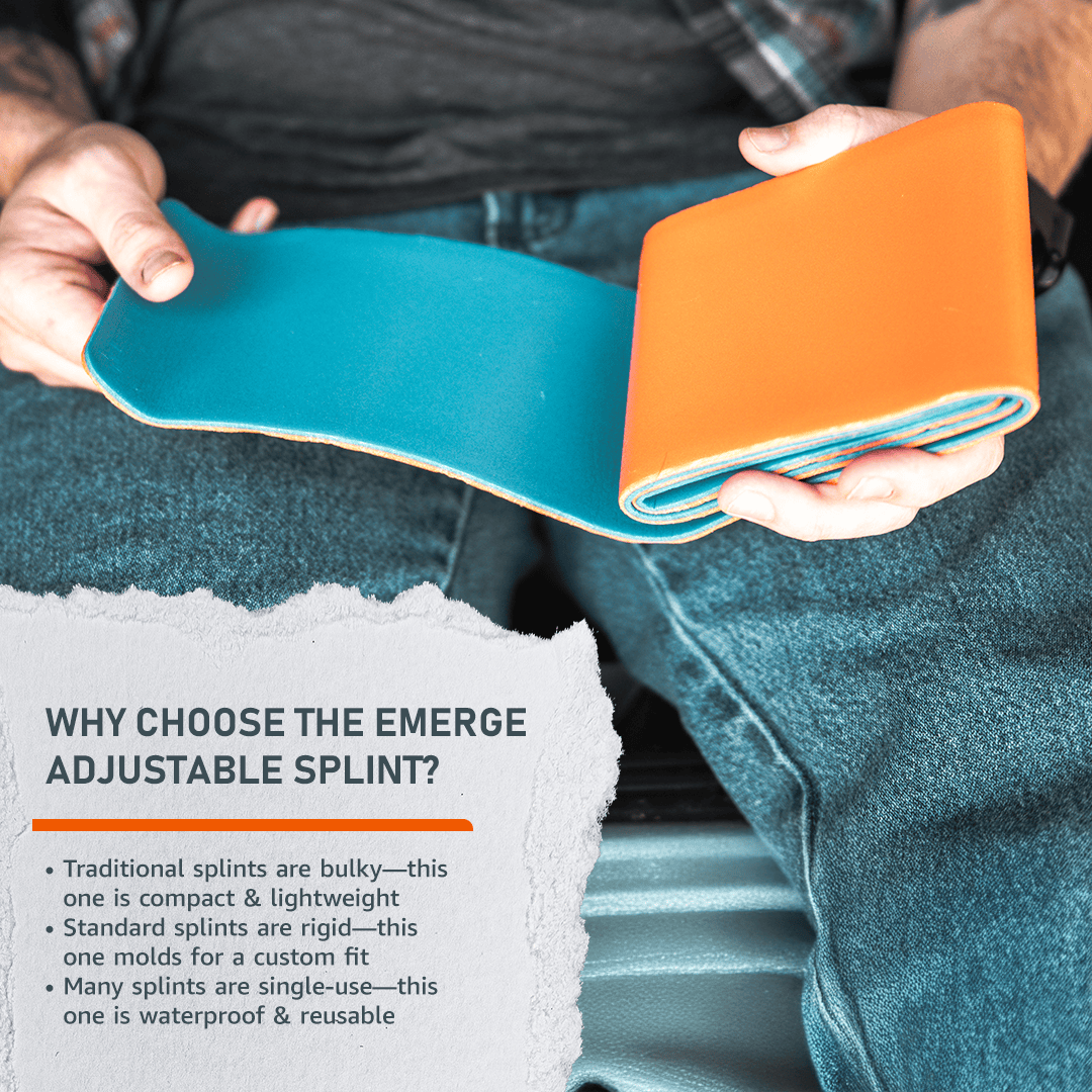 Emerge Survival Adjustable Splint Adjustable Splint - Fast, Firm Support for Fractures & Sprains