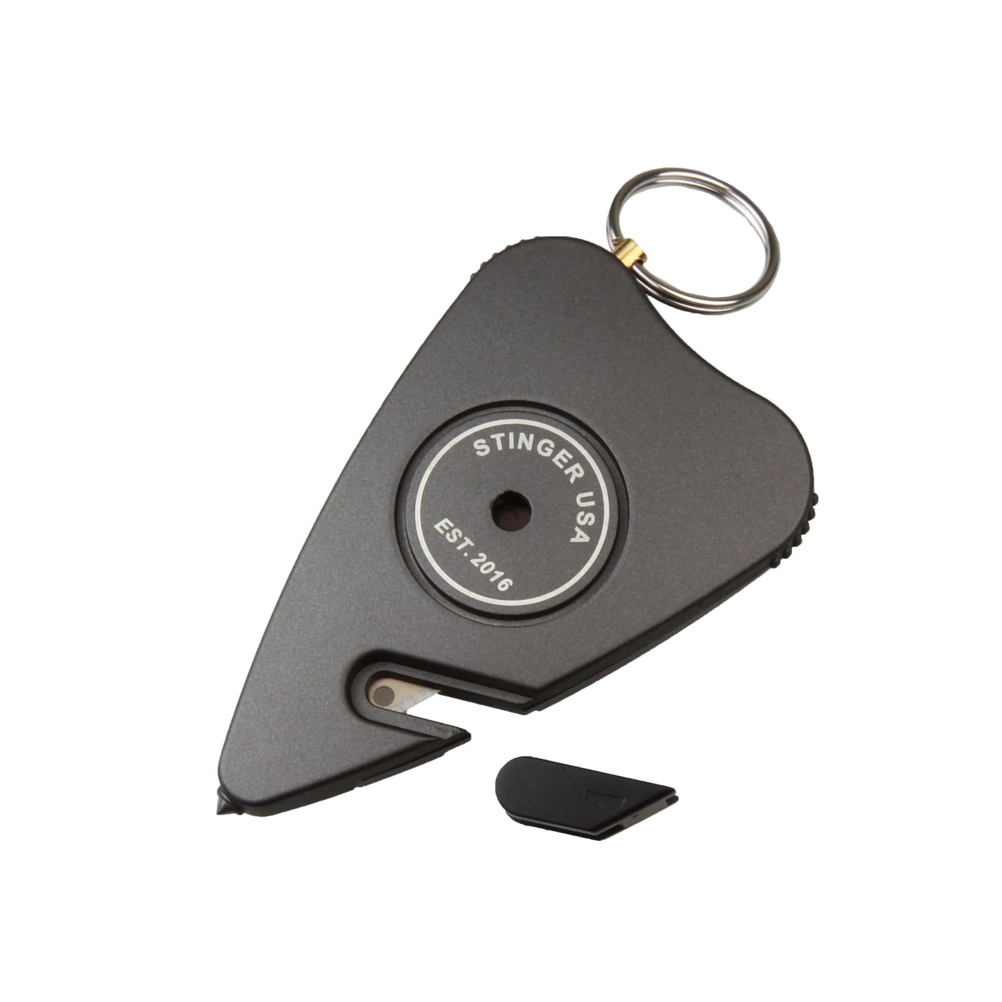 Stinger Survival Tools Emergency Escape Tool Secure Alert Personal Safety Keychain Alarm (Matte Black) Secure Alert Personal Safety Keychain Alarm | Stinger