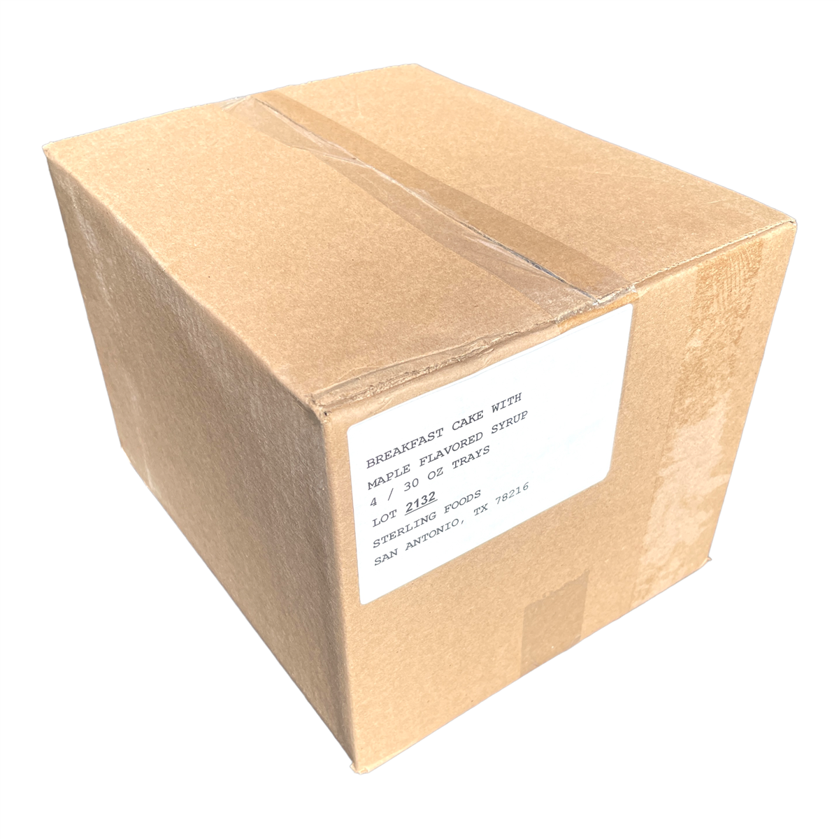 Military MRE Tray Pack, Breakfast Cake with Maple Syrup, Ready to Eat (UGR Component)