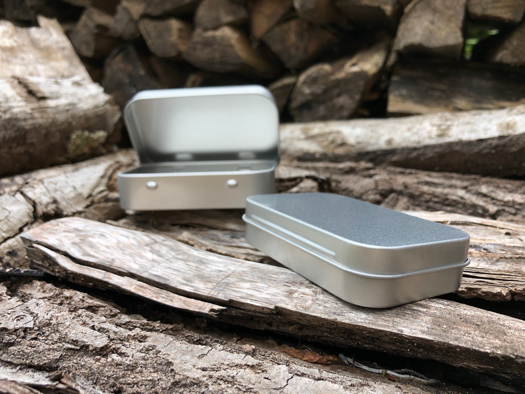 Tiny Survival Tin Kit: Rectangle - SMALL (7.4 c.i.)