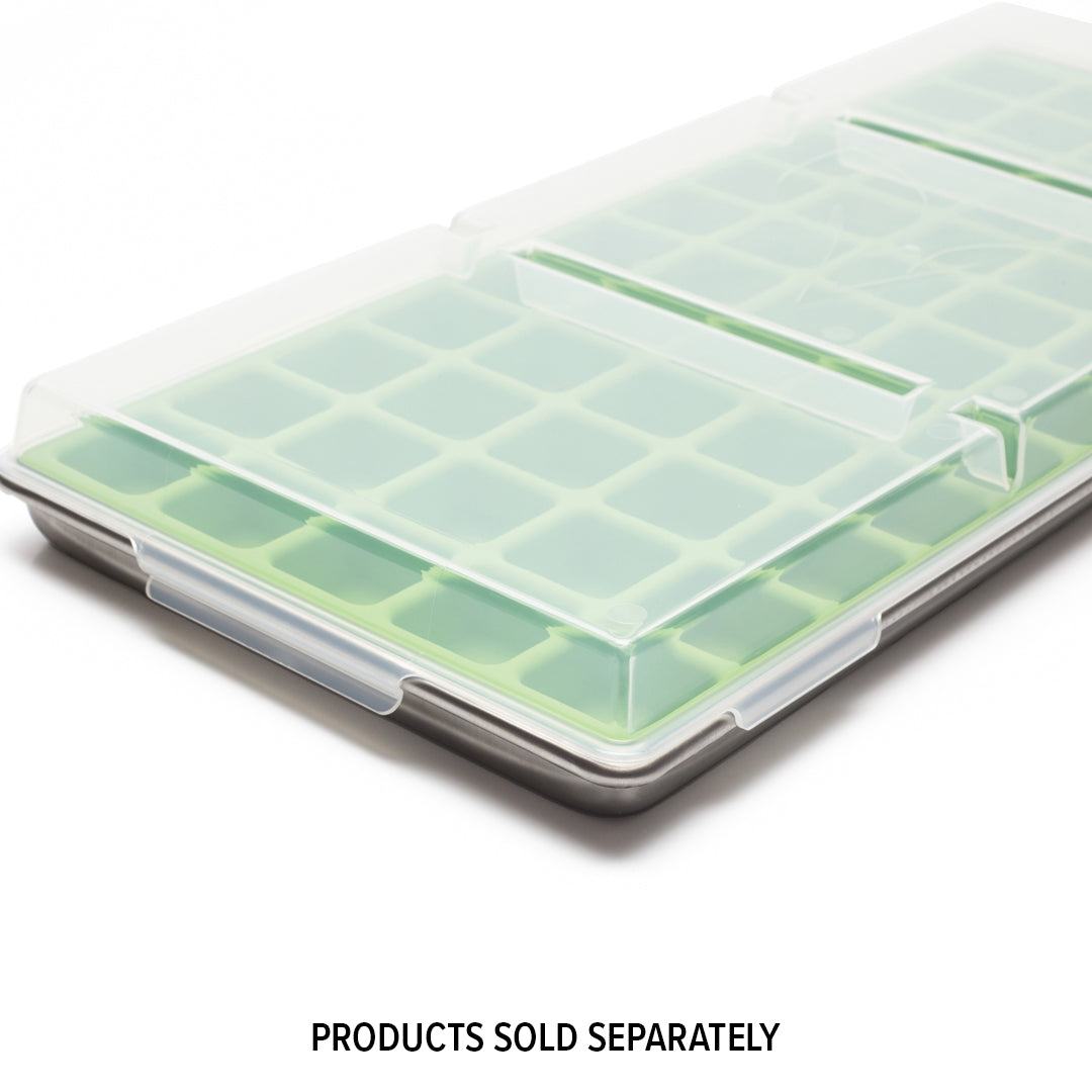 Medium set of 5 silicone food molds with 12 sections each for freeze drying on Harvest Right trays