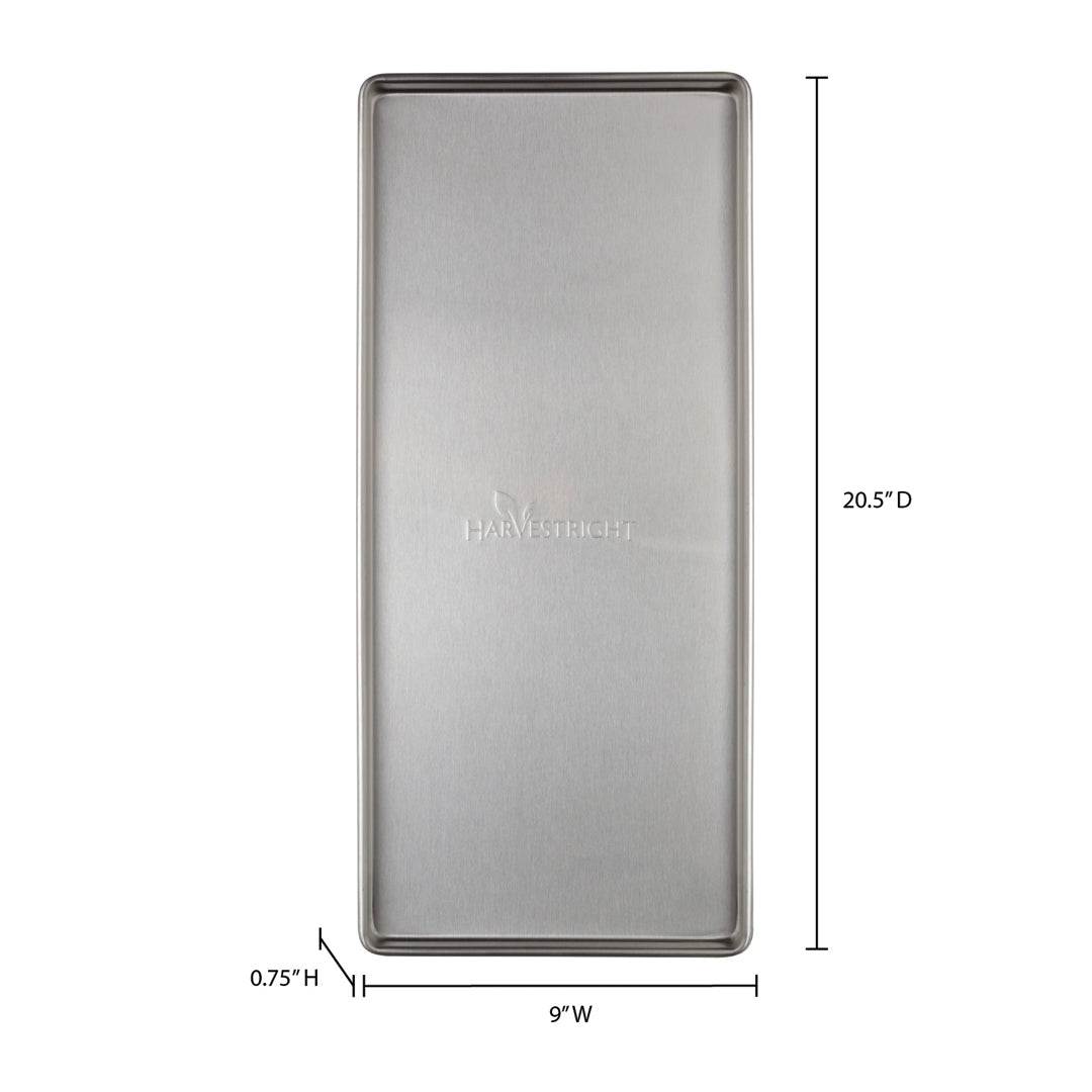 Set of 6 large stainless steel freeze dryer trays 9x20.5 inches for PRO freeze dryer