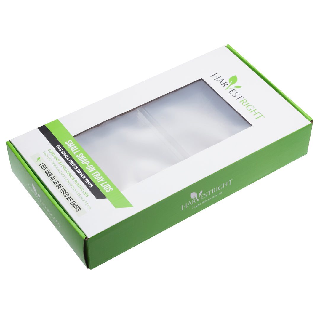 Set of 4 small tray lids for Harvest Right freeze dryer trays, snap-on, durable, space-saving design
