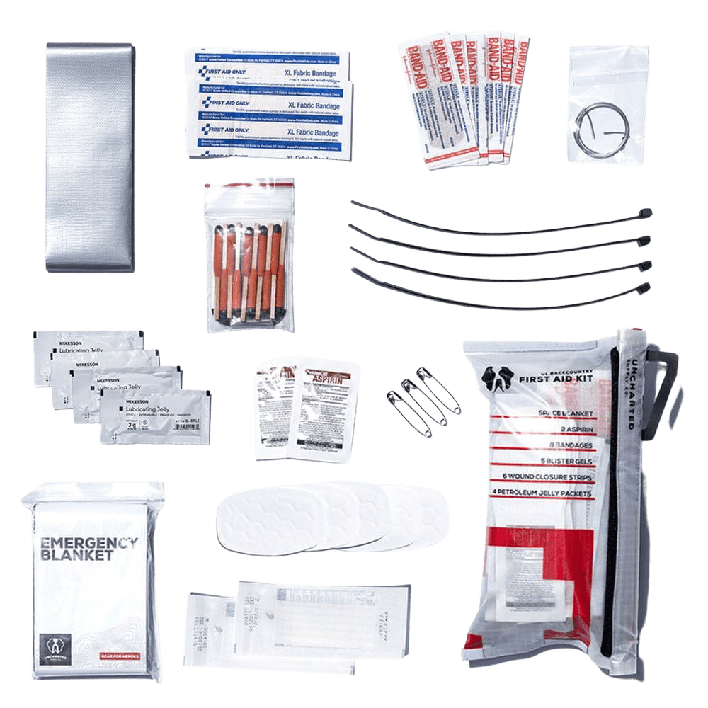 Compact featherweight Triage Kit for emergency first aid and gear repair with durable weather-resistant design