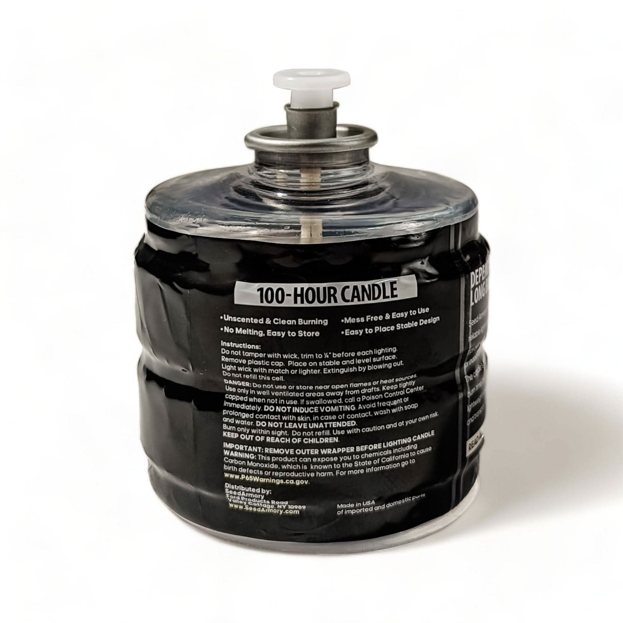 Seed Armory Emergency Supplies Smokeless Emergency Candles for Power Outages, Camping & Survival Kits Smokeless Emergency Candles for Power Outages & Survival