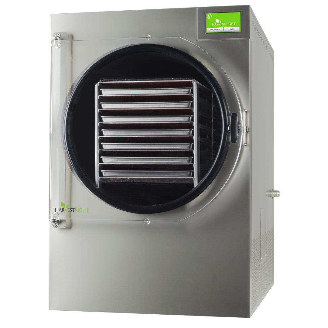 X-Large stainless steel home freeze dryer with 7 trays and industrial vacuum pump