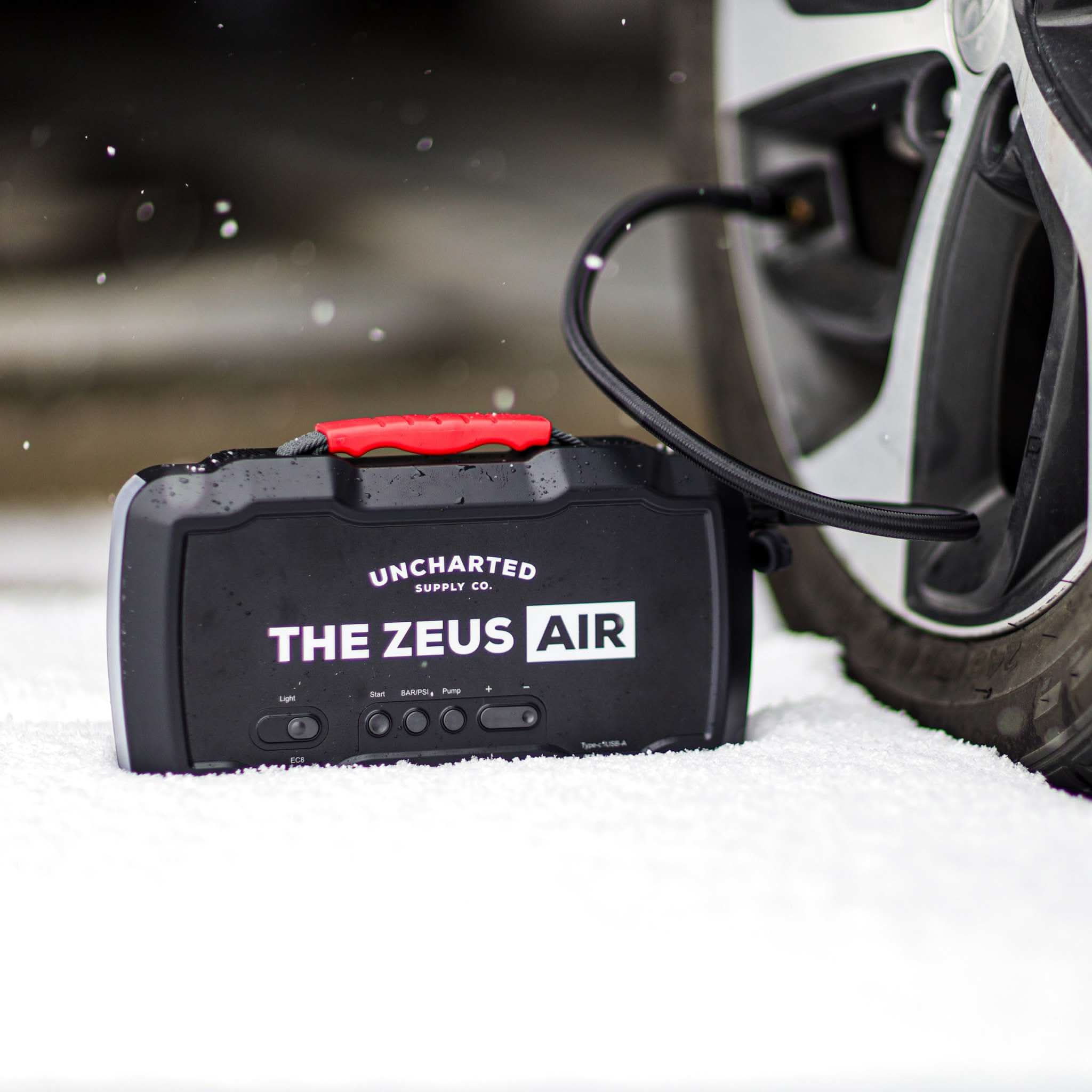 Uncharted Supply Company Auto The Zeus Air Jump Starter/Inflator Zeus Air Jump Starter - Compact All-in-One Emergency Power & Inflator