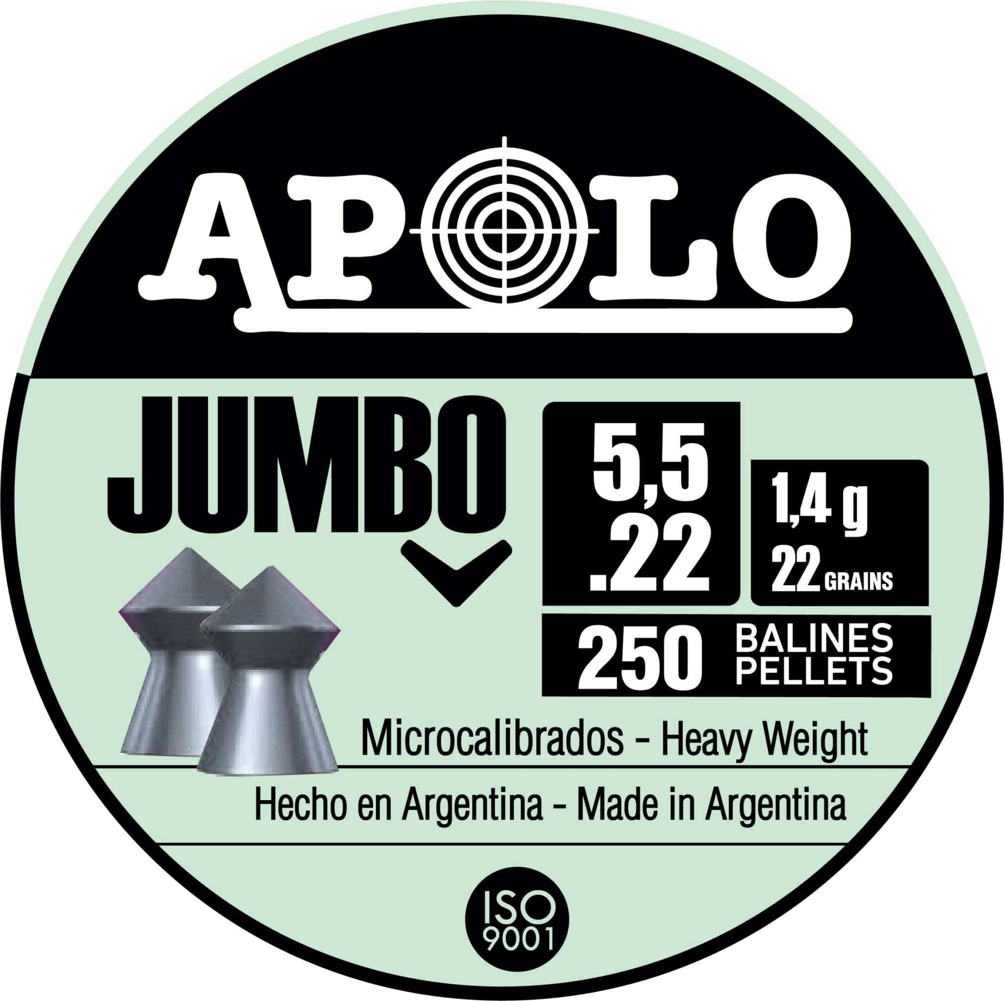 Apolo Airgun Pellets Apolo Jumbo Airgun Pellets .22 Caliber (5.5mm) Apolo Jumbo Airgun Pellets - 5.5mm .22 Caliber | High Performance