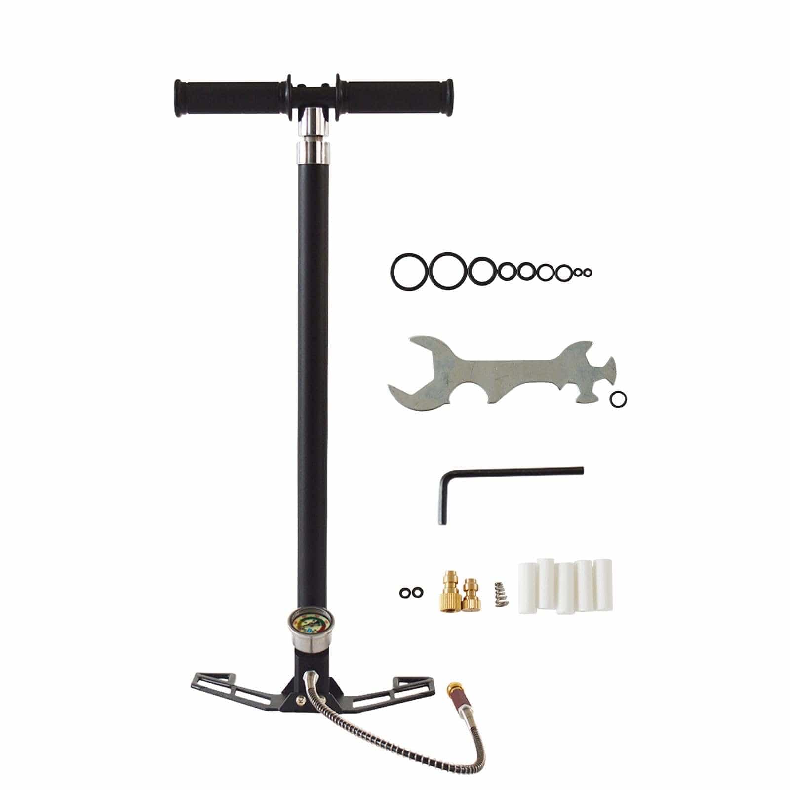 PreAsion Hand Pump PreAsion 4-Stage High Pressure PCP Hand Pump 5800 PSI PreAsion 5800Psi High Pressure Hand Pump - 30Mpa Four Stage Air Pump