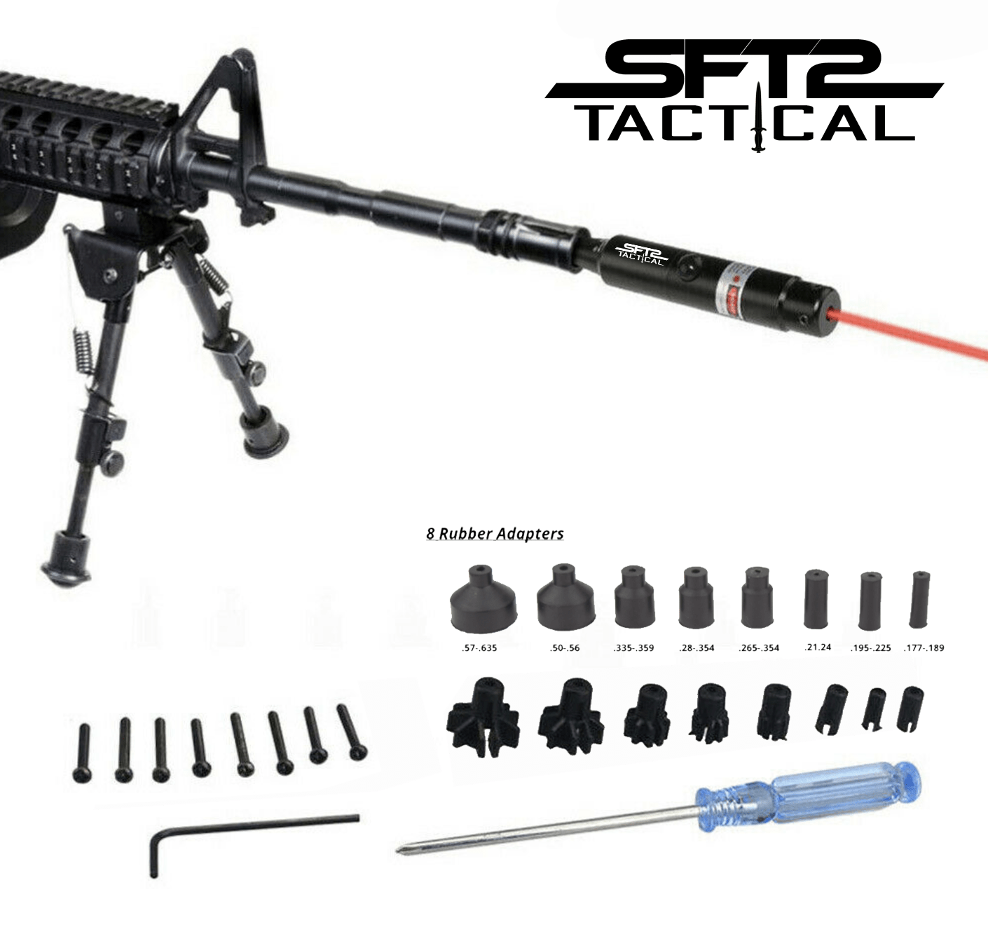 SFT2 Tactical Universal Laser Bore Sighter for .22 to .50 Caliber Scope