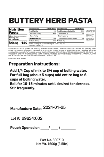 Survival Cave Ultimate 400-Serving Emergency Meal Kit | 25-Year Shelf Life | High-Calorie Survival Food Made in USA (Copy)