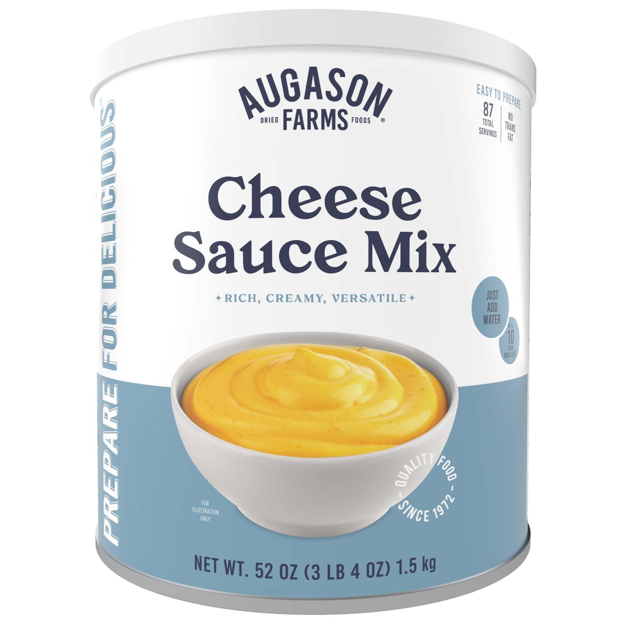 Can of Cheese Sauce Mix with 87 servings, gluten-free cheese blend powder for dips, soups, and pasta