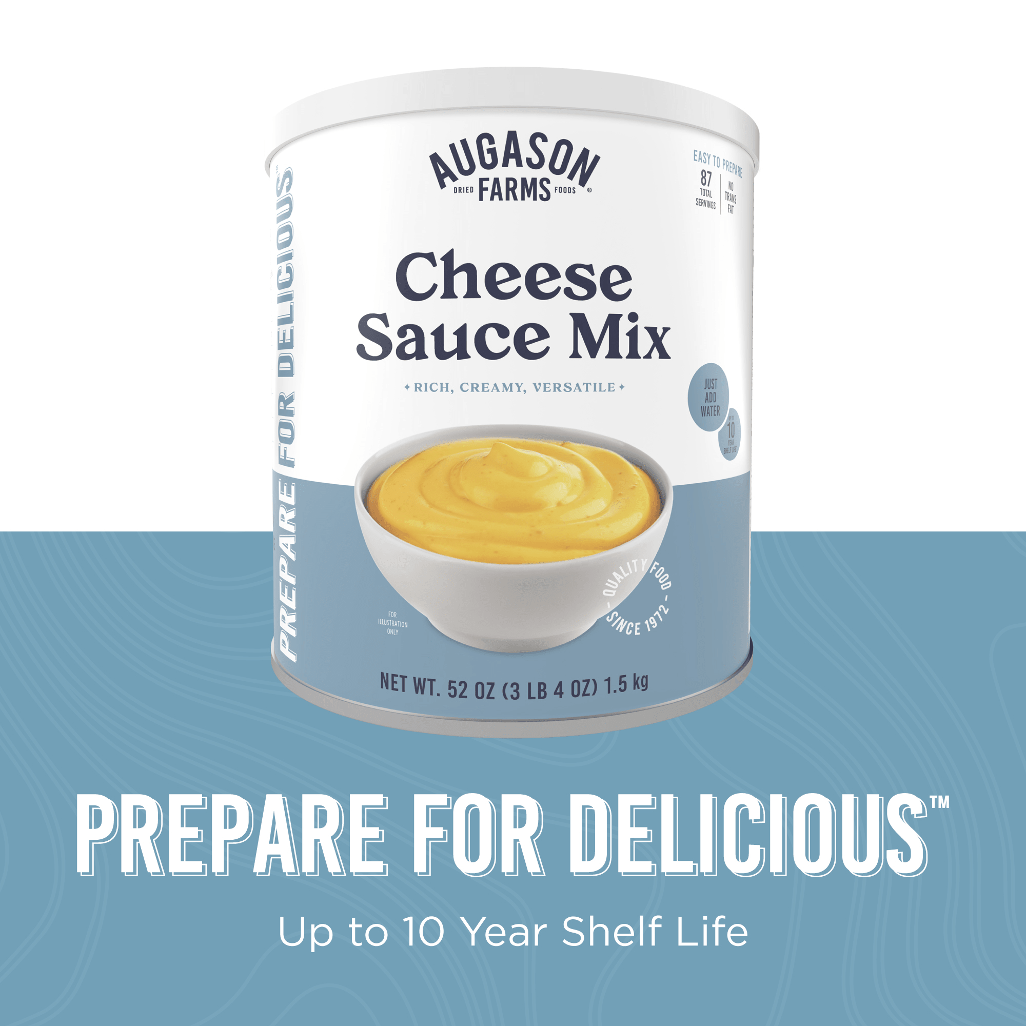 Can of cheese sauce mix powder for dips and mac and cheese, 87 servings, gluten-free