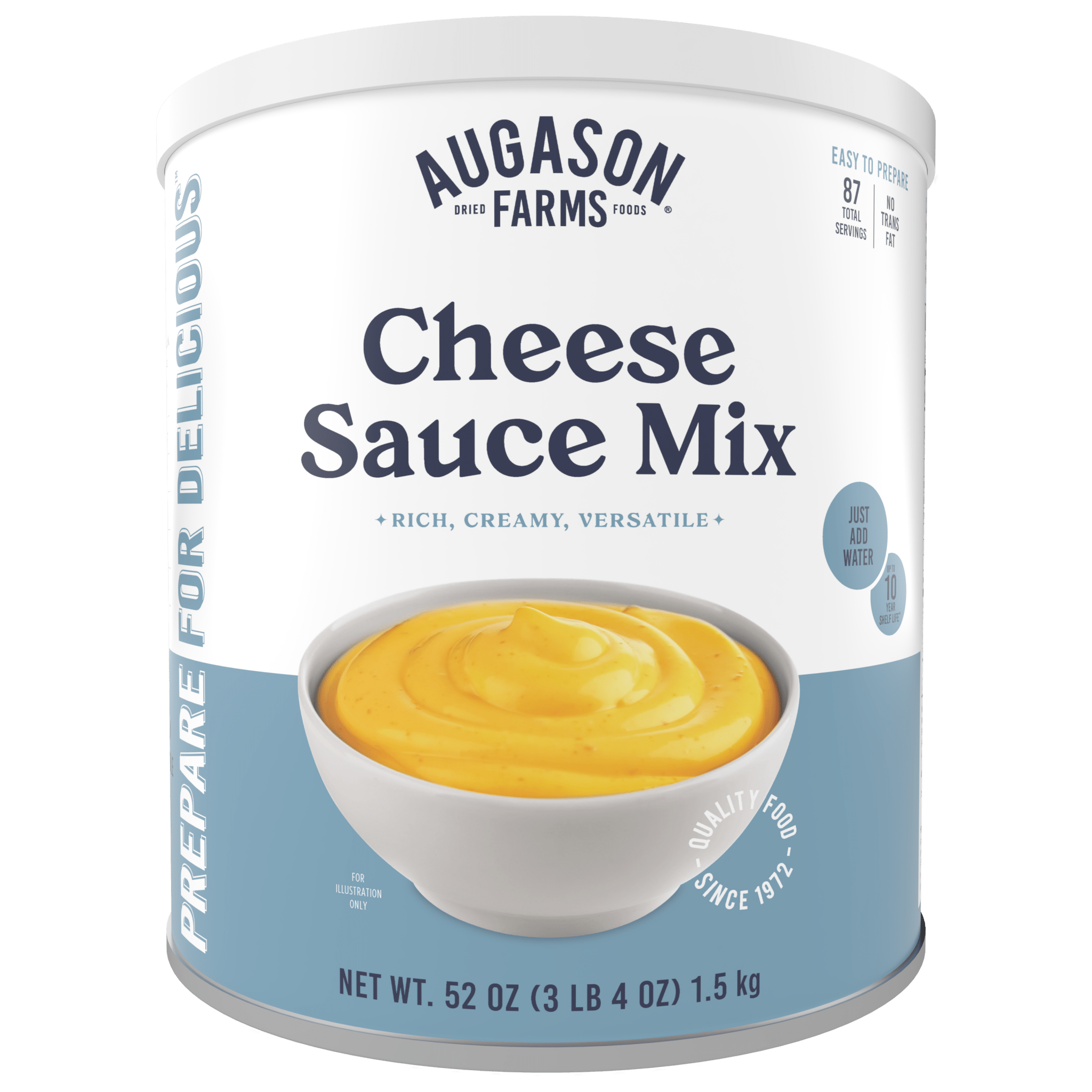 Augason Farms Cheese Sauce Mix Can, 87 Servings Cheese Sauce Mix Can - 87 Servings for Delicious Dips & More
