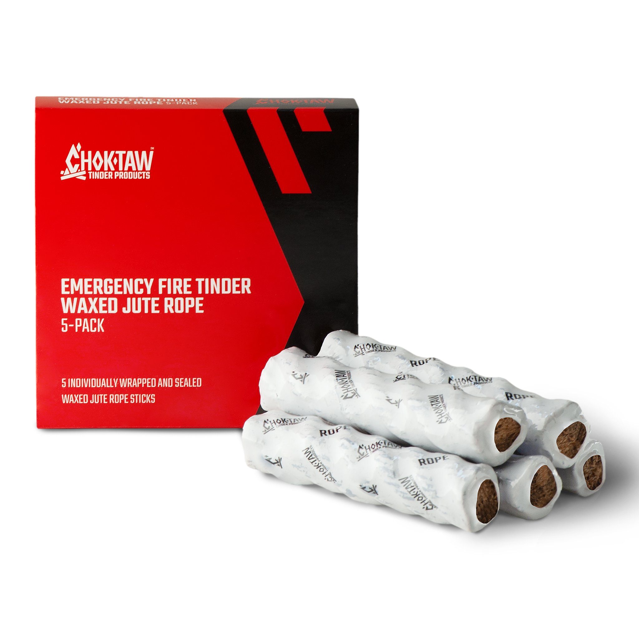 CHOKTAW Waxed Jute Rope Tinder Sticks