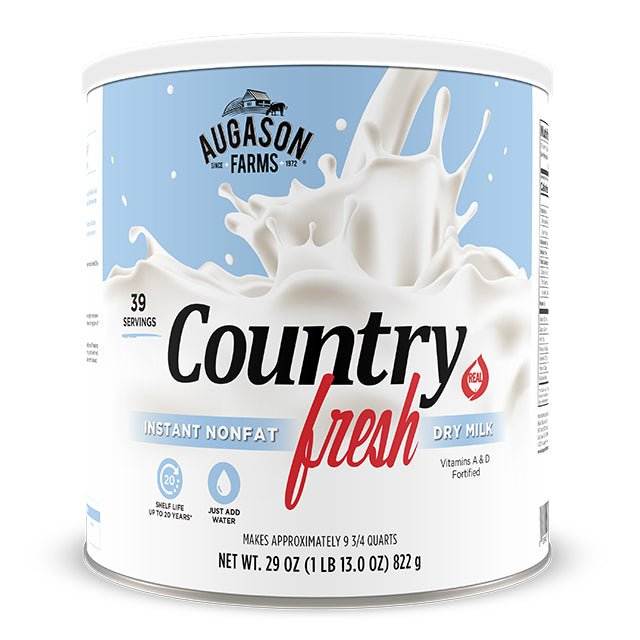 Country Fresh Instant Nonfat Dry Milk Can fortified with vitamins A and D, 39 servings