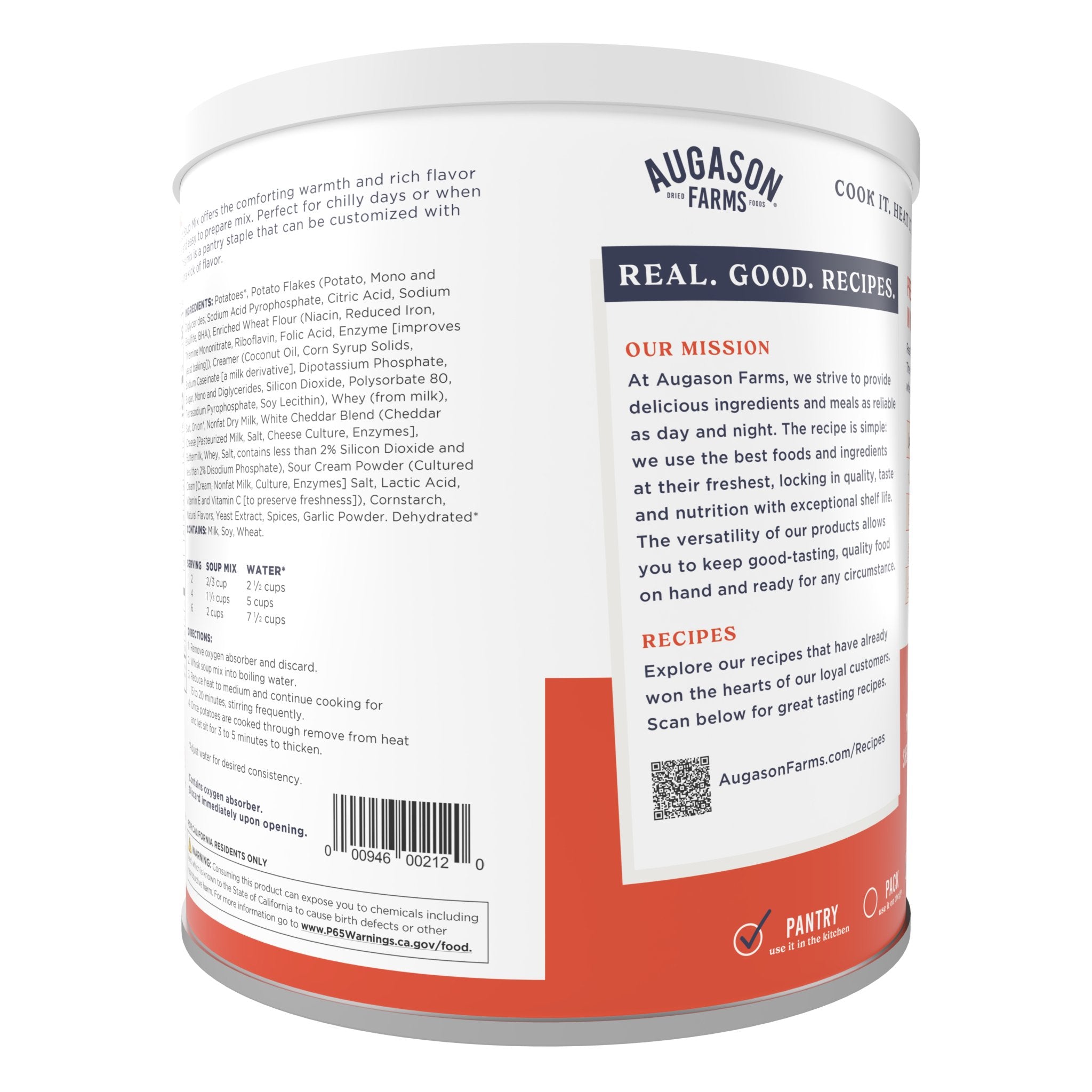 Creamy Potato Soup Mix Can, 36 Servings