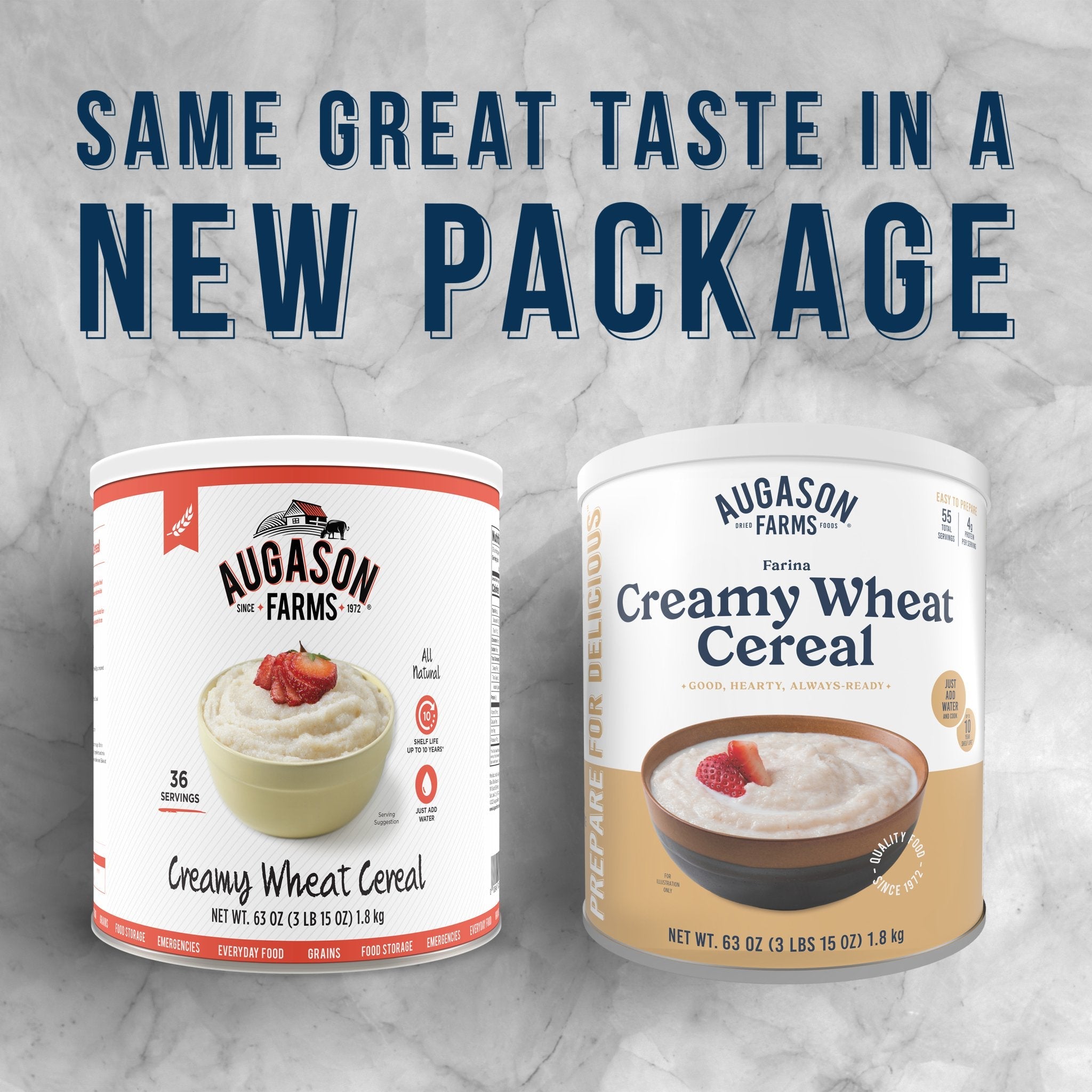 Creamy Wheat Cereal Can, 55 Servings