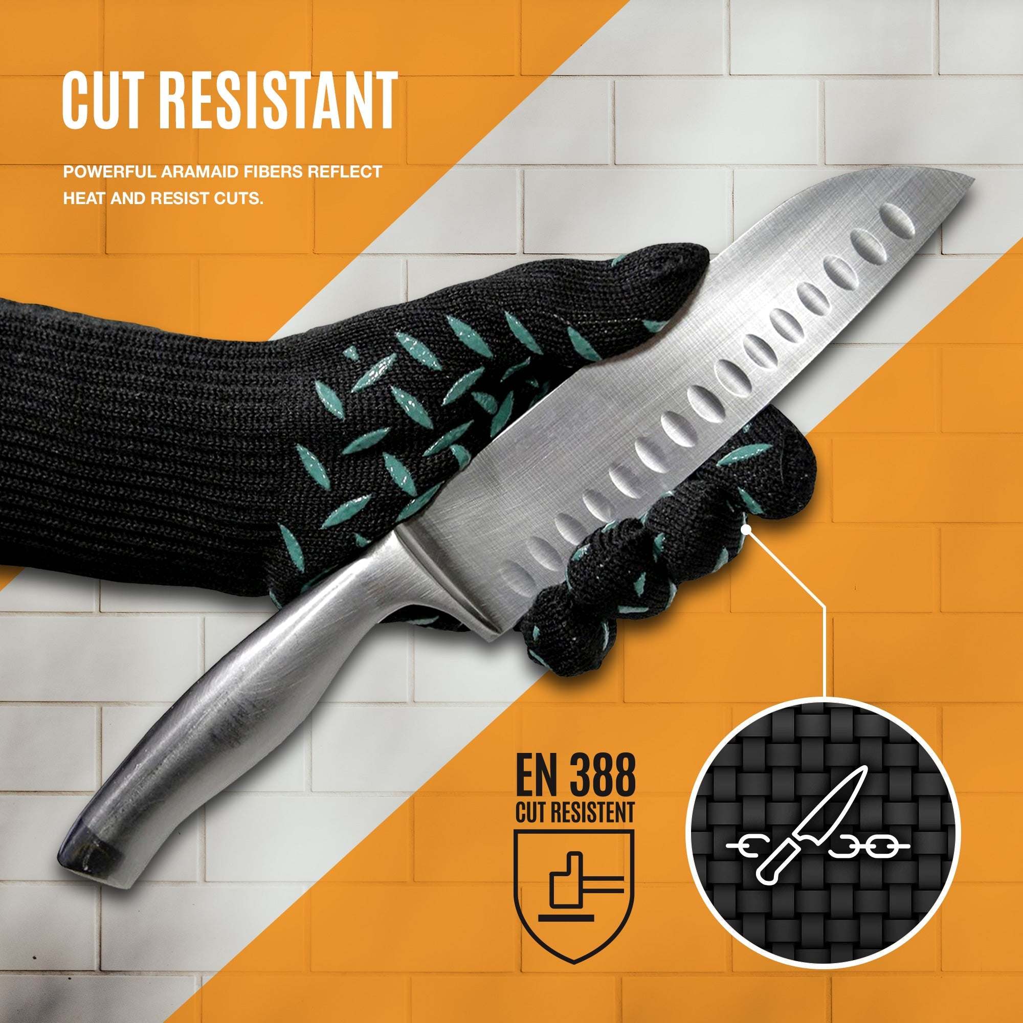 Professional-grade heat resistant thermal protection gloves for BBQ and campfire safety
