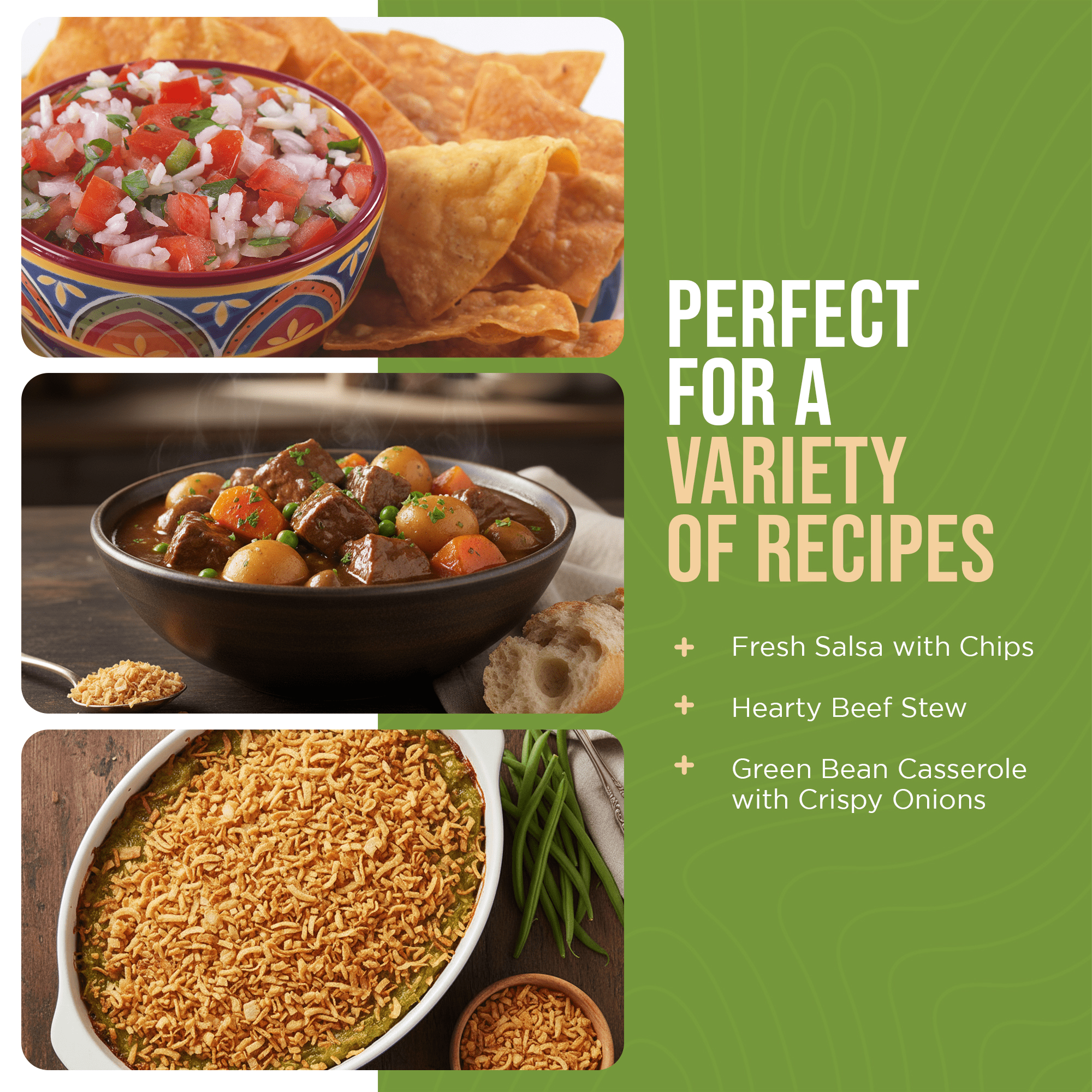Augason Farms dehydrated chopped onions can for 130 servings, pre-chopped and shelf-stable for easy cooking and long-term storage