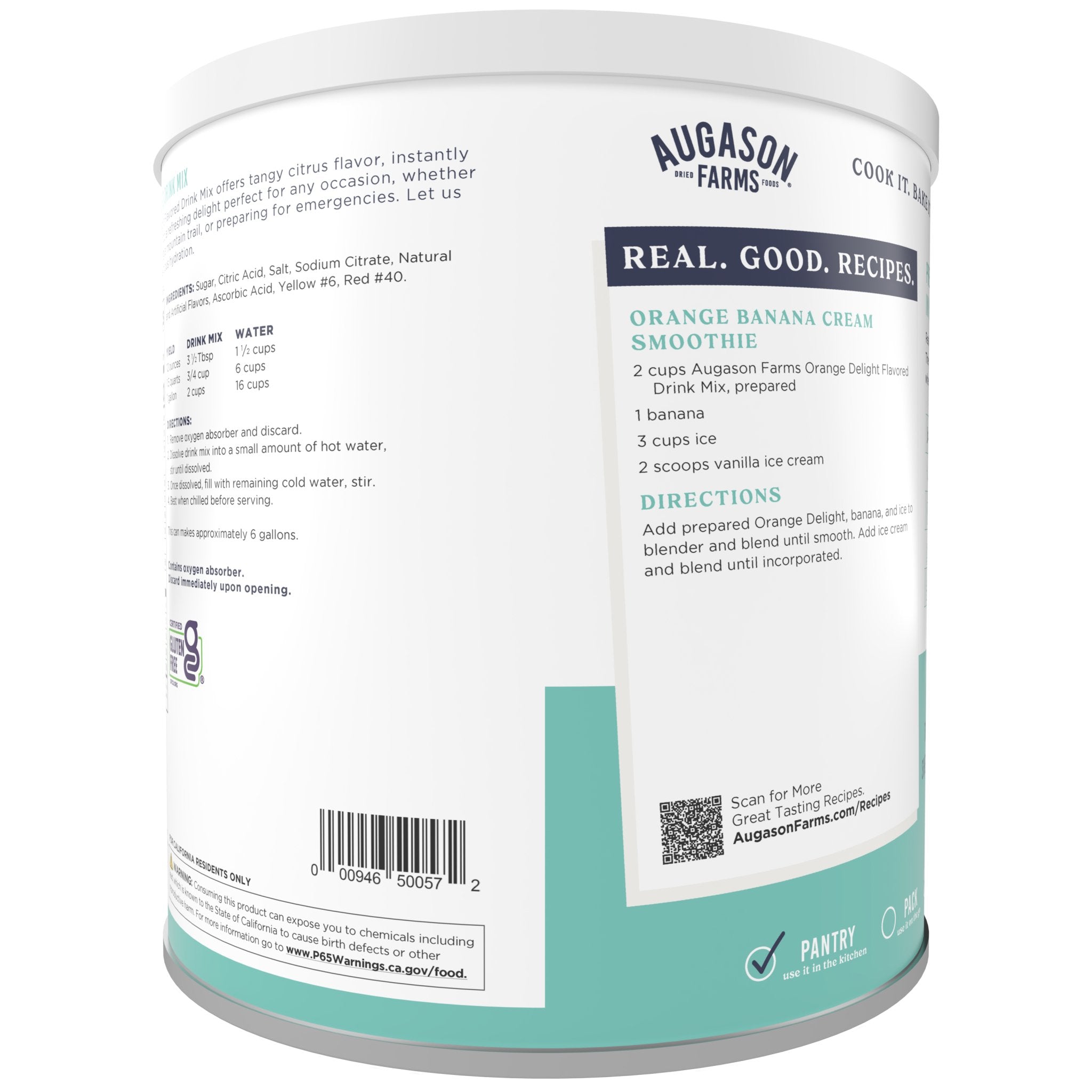 Orange Delight Drink Mix Can, 52 Servings