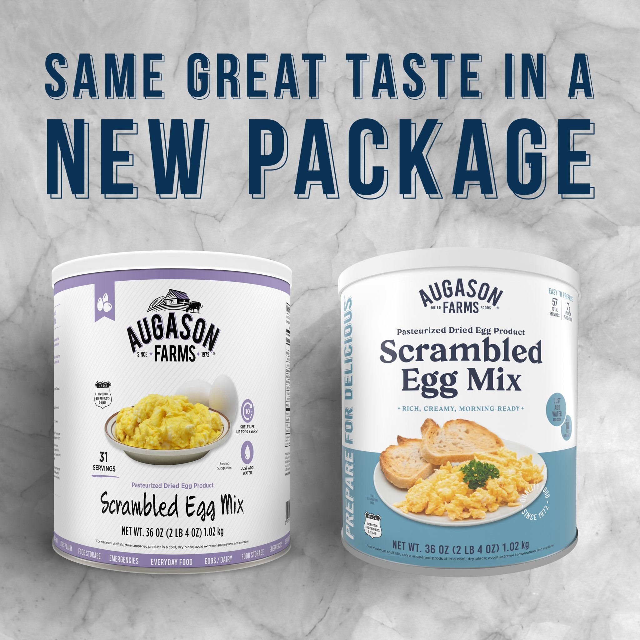 Pasteurized Scrambled Egg Mix Can, 57 Servings