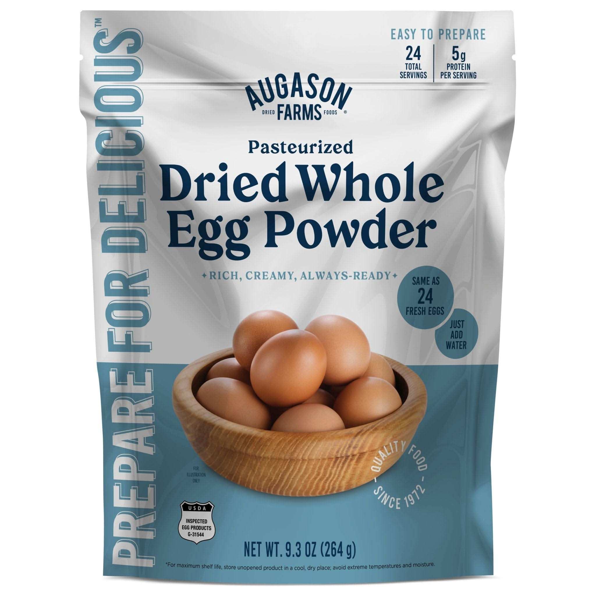 Augason Farms Pasteurized Dried Whole Egg Powder Pouch, 24 Servings Dried Whole Egg Powder Pouch - 24 Servings
