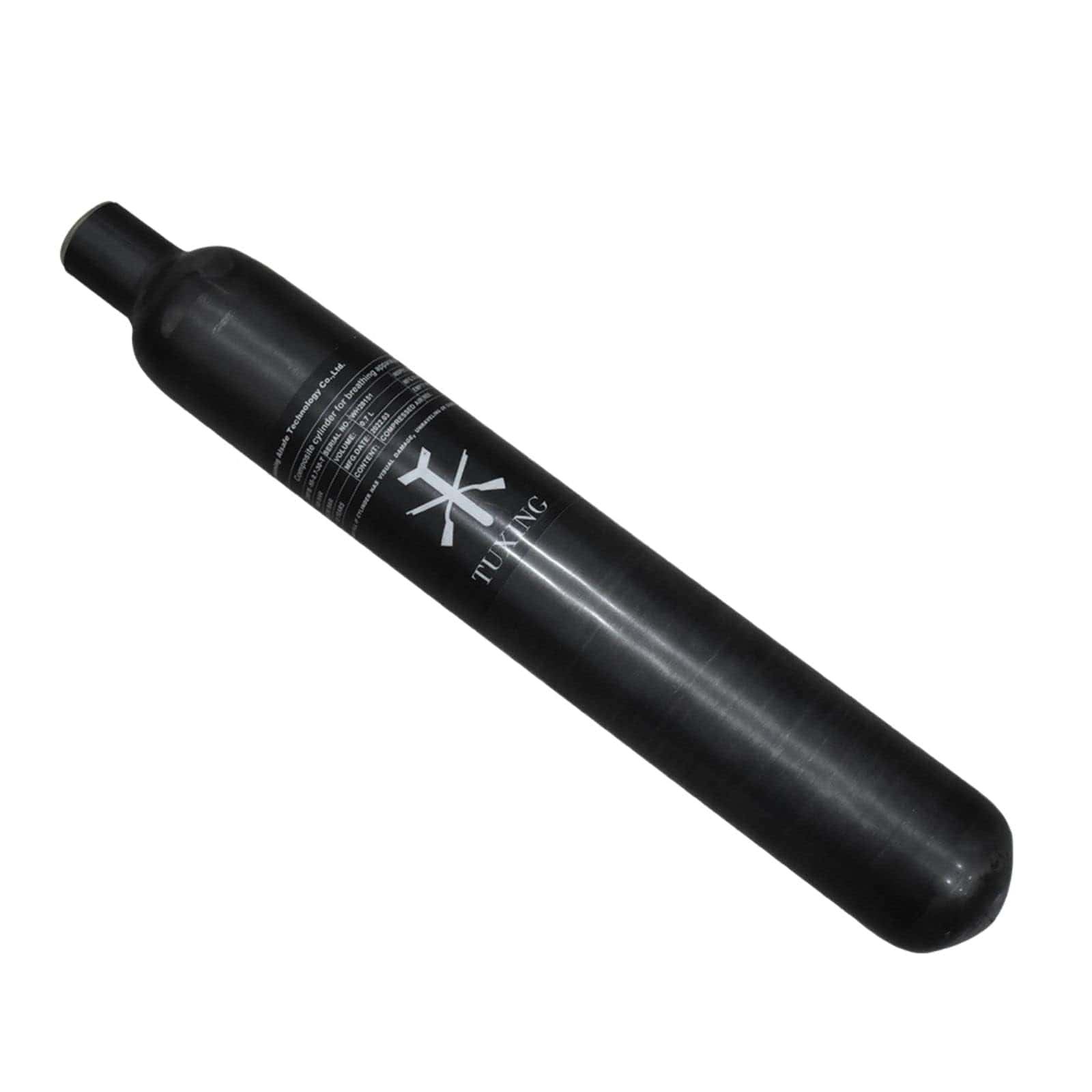 TUXING HPA Tank TUXING Carbon Fiber HPA Tank 0.7L 4500 PSI for PCP Air Rifles TUXING 30Mpa Carbon Fiber HPA Tank - 0.7L 42Cu In Paintball & PCP