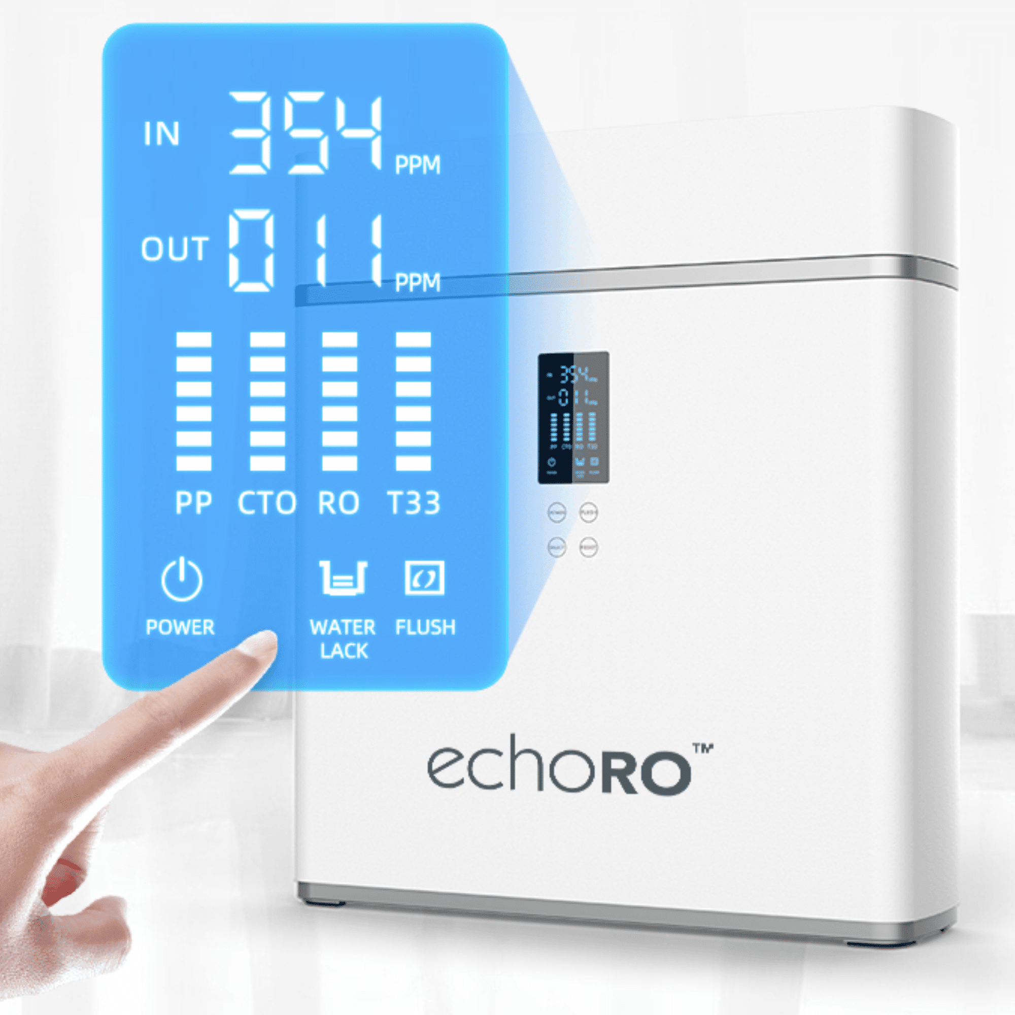 Echo Water Water Filtration Systems ECHO RO™ Water Filter Machine (Tankless Reverse Osmosis) ECHO RO Tankless Reverse Osmosis Water Filter
