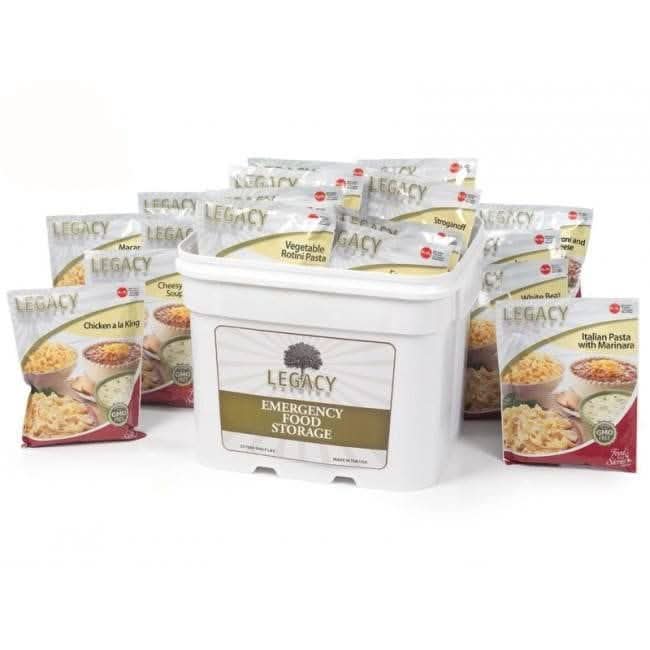 Legacy Food Storage Emergency and Survival Food 120 Serving Breakfast, Lunch, and Dinner Bucket - 31 lbs 120 Serving Breakfast - Emergency Food Bucket with 120 Servings