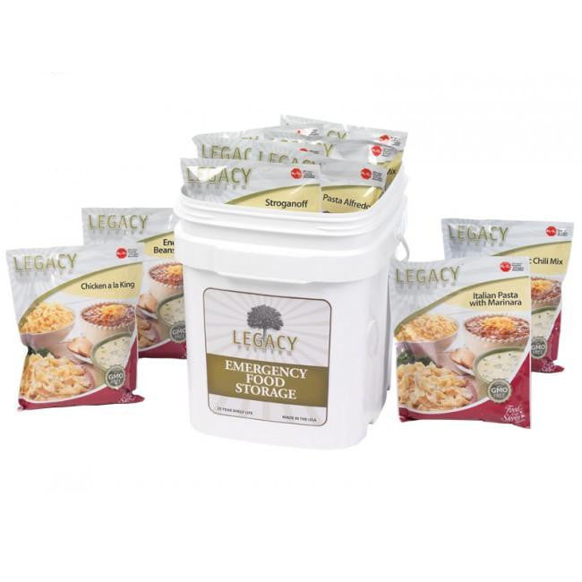 60 Serving Breakfast, Lunch, and Dinner Bucket - 18 lbs