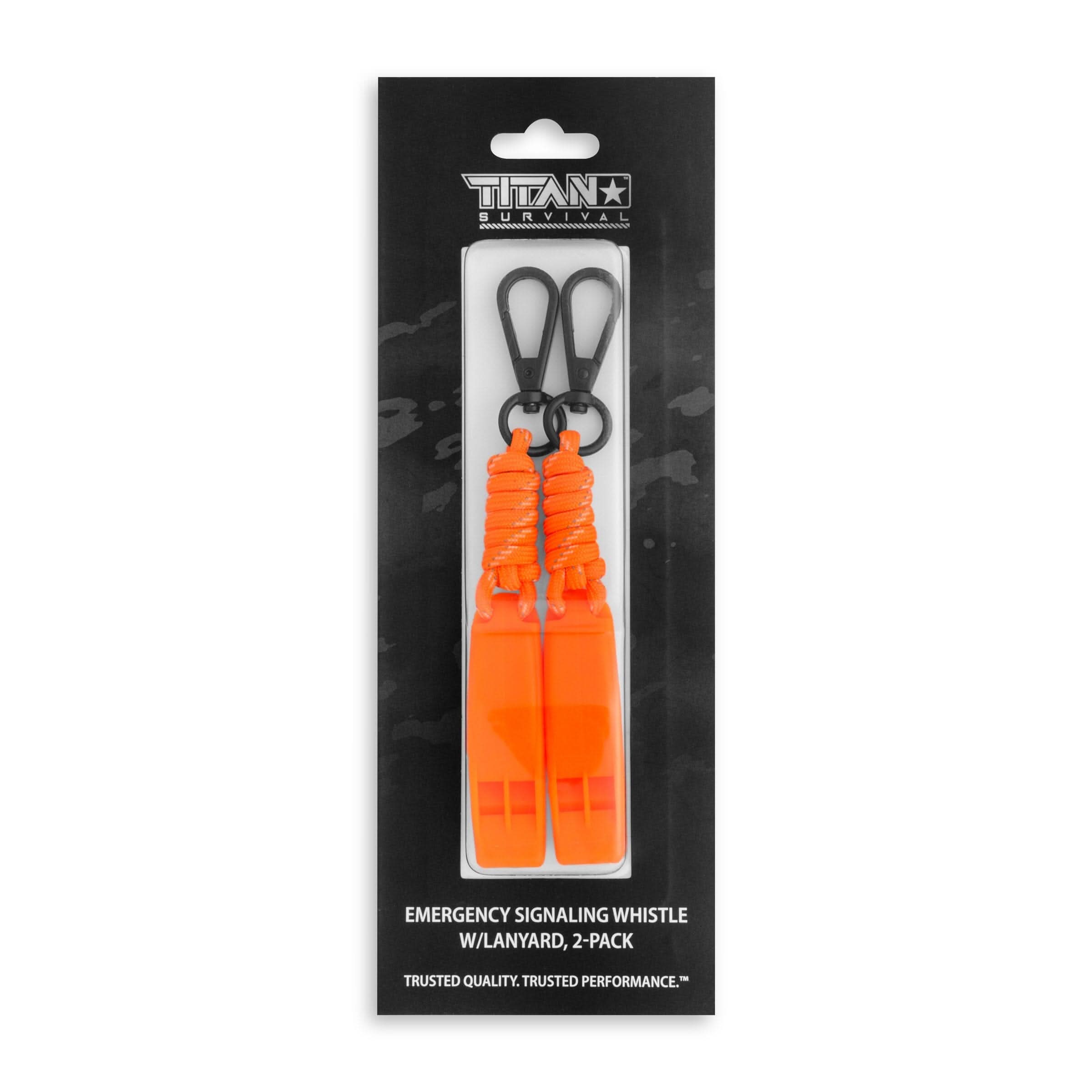 TITAN Survival Care Emergency Whistles, 2-PACK Emergency Whistles, 2-Pack | TITAN Survival