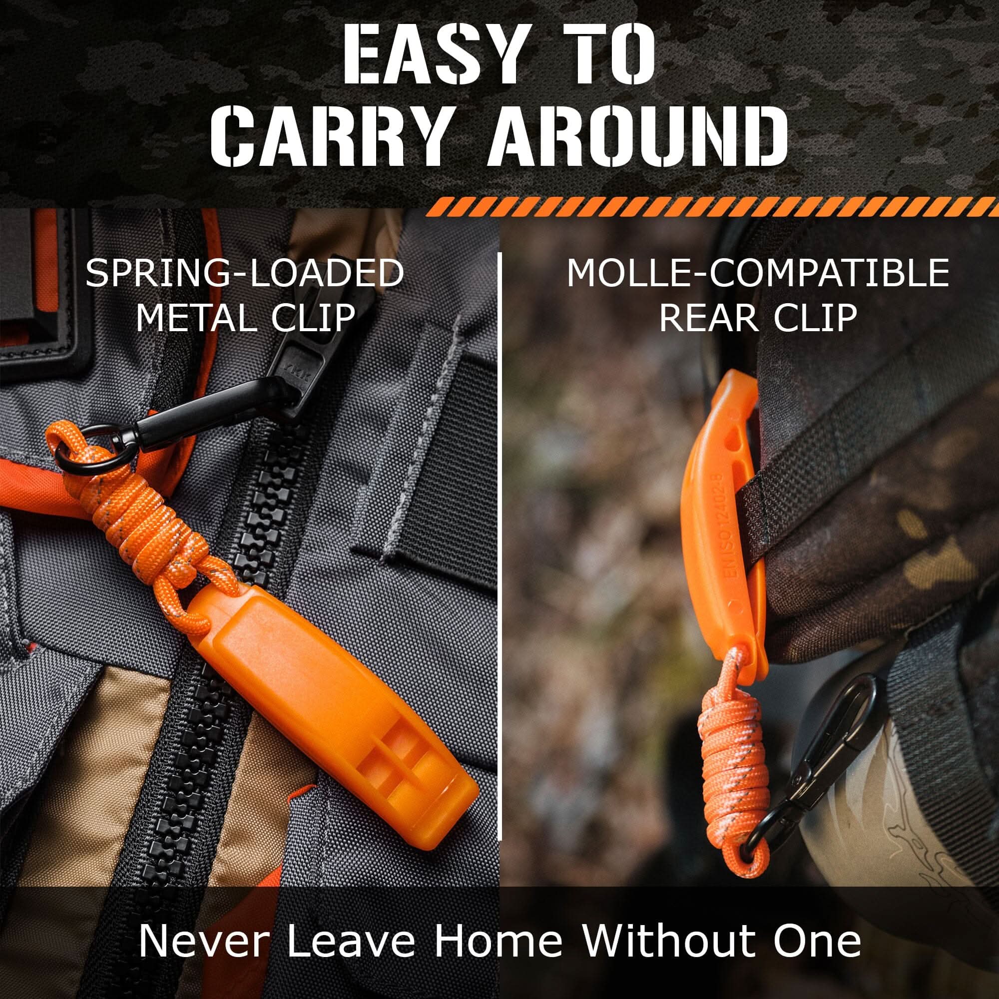 TITAN Survival Care Emergency Whistles, 2-PACK Emergency Whistles, 2-Pack | TITAN Survival