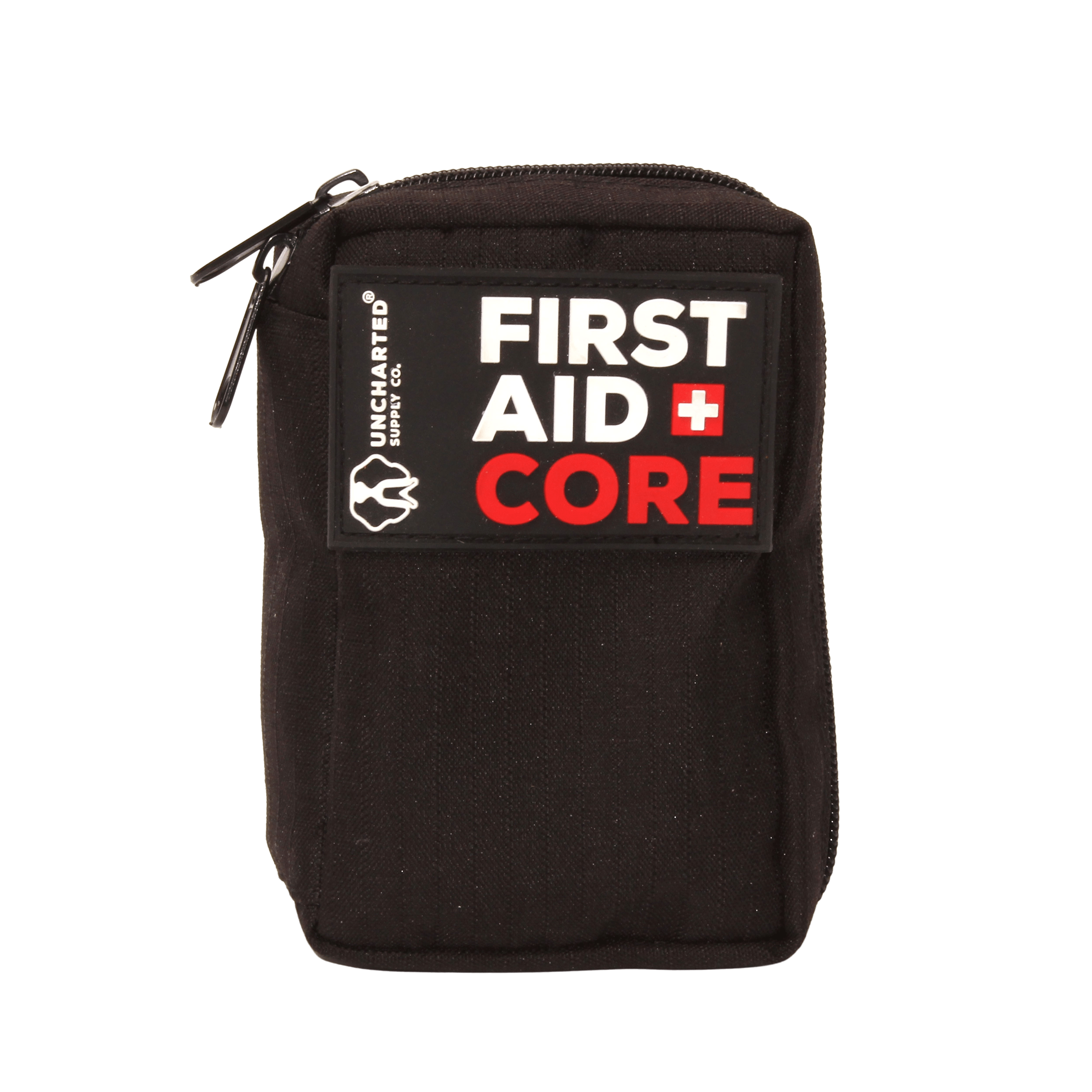 Compact First Aid Core kit with water-resistant case and organized medical supplies for emergencies
