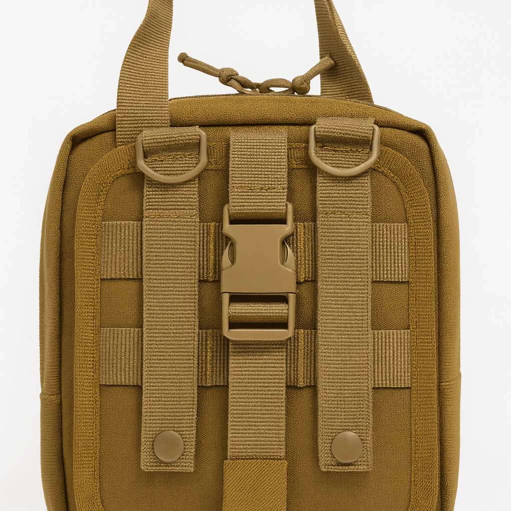 Compact 79-piece General Purpose First Aid Kit by Med Pro in MOLLE pouch with CAT tourniquets and HyFin chest seals for trauma care