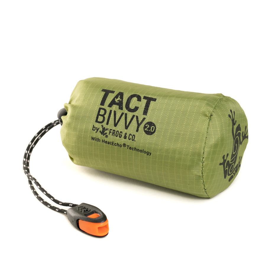 Survival Frog WARMTH & SHELTER Tact Bivvy® 2.0 Emergency Sleeping Bag Tact Bivvy® 2.0 Emergency Sleeping Bag - Ultralight Waterproof Survival Gear