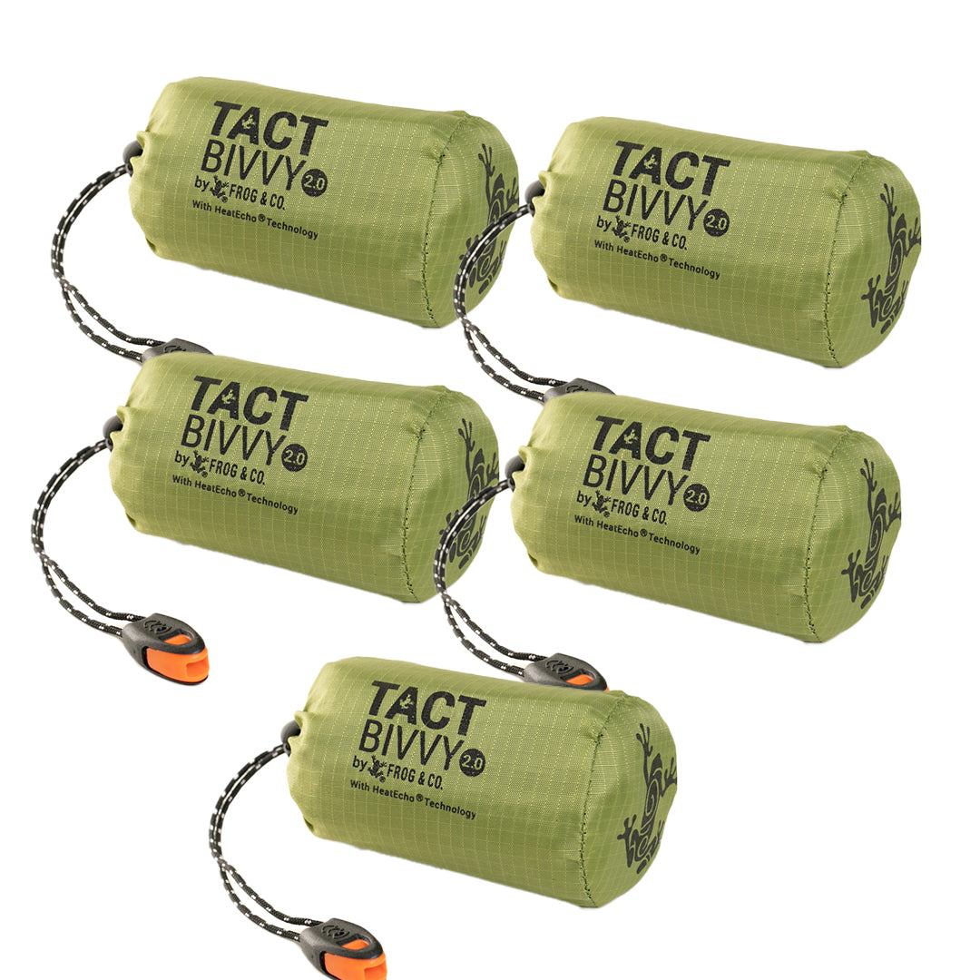 Tact Bivvy® 2.0 ultralight emergency sleeping bag with waterproof, tear-resistant fabric and HeatEcho™ thermal insulation