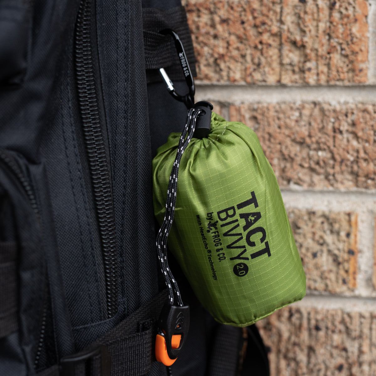 Tact Bivvy 2.0 ultralight waterproof emergency sleeping bag folded compactly for survival and outdoor use