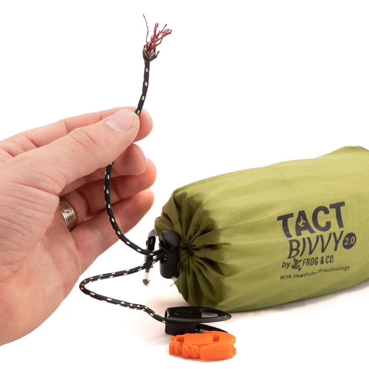 Survival Frog WARMTH & SHELTER Tact Bivvy® 2.0 Emergency Sleeping Bag Tact Bivvy® 2.0 Emergency Sleeping Bag - Ultralight Waterproof Survival Gear