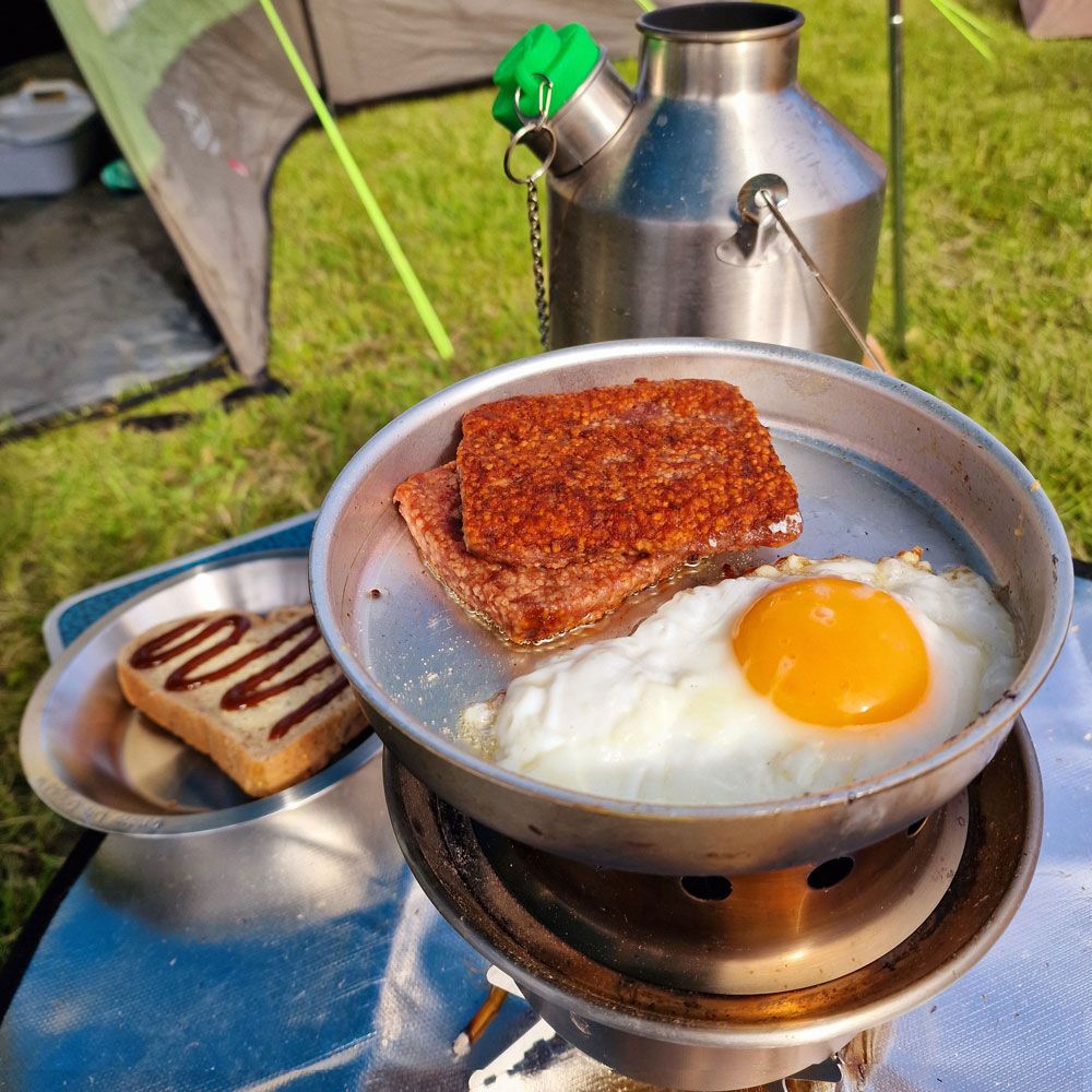 Camping Plate/Bowl set (2 pcs) Stainless Steel