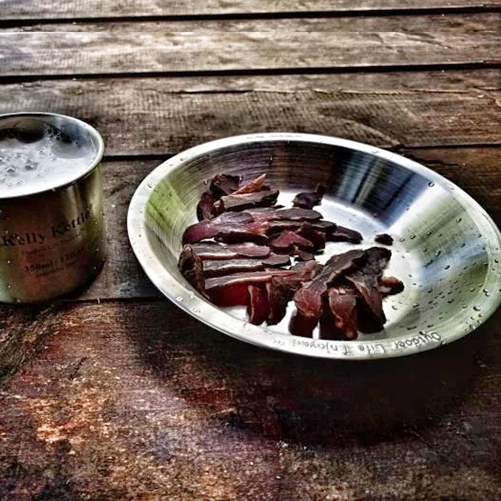 Camping Plate/Bowl set (2 pcs) Stainless Steel