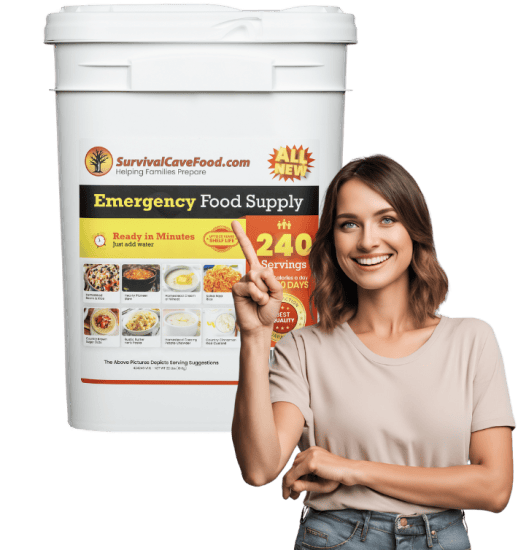 Survival Cave Meats Survival Cave Ultimate 240-Serving Emergency Meal Kit | 25-Year Shelf Life | High-Calorie Survival Food Made in USA Survival Cave Ultimate 240-Serving Emergency Meal Kit | 25-Year Shelf Life | Made in USA